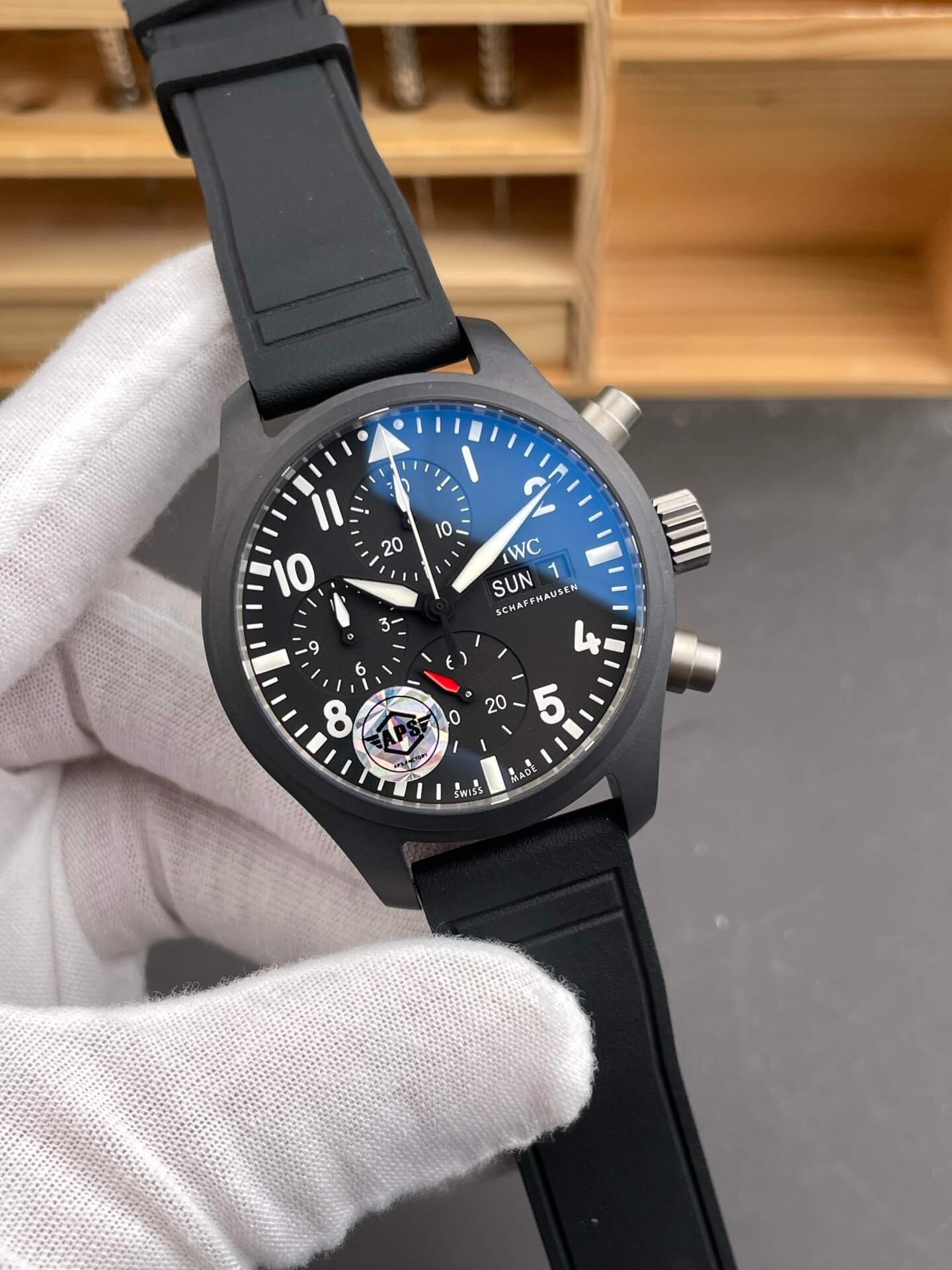 IWC Replica Pilot Chronograph Top Gun Super Clone Watch IW389401