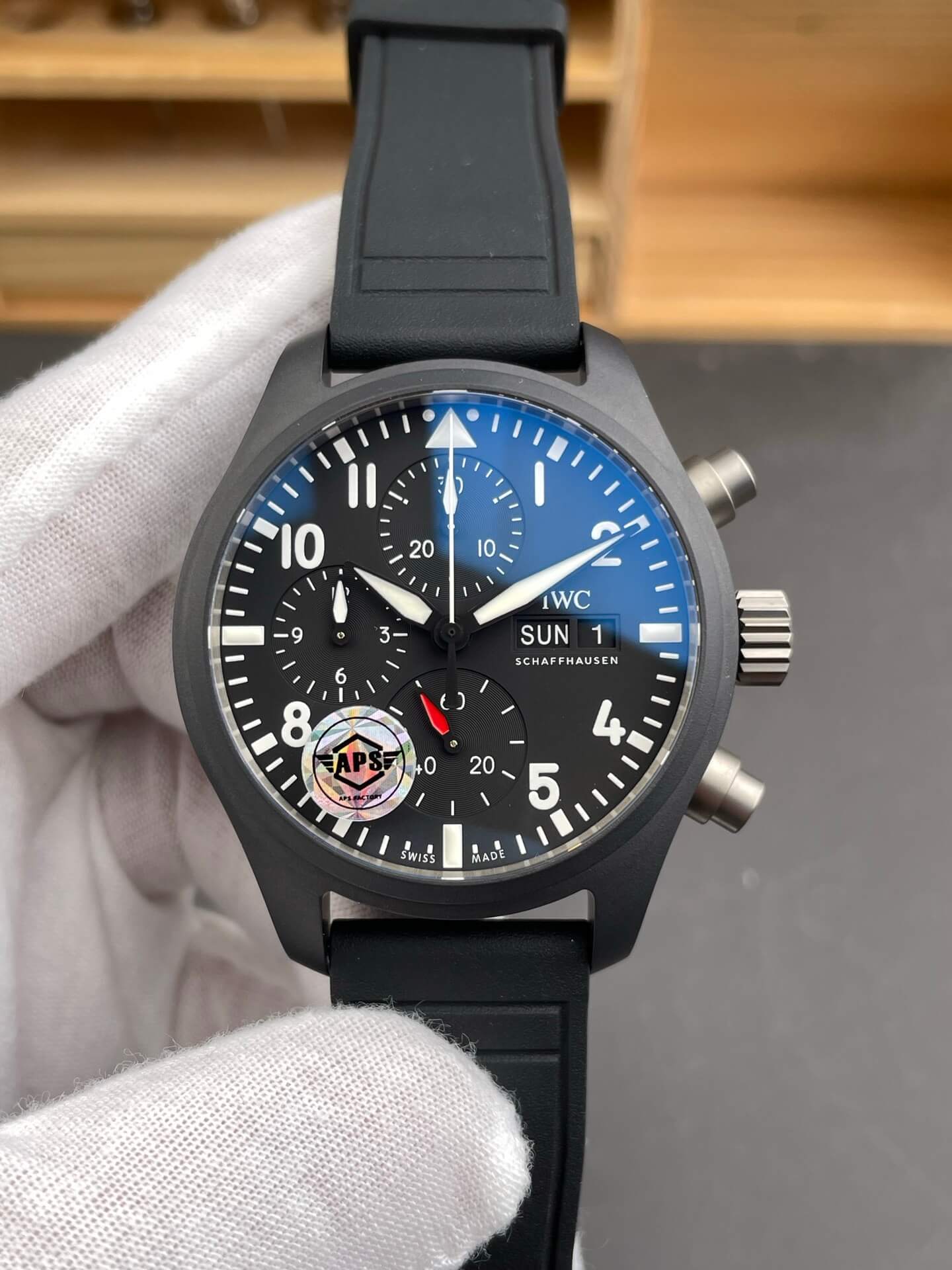 IWC Replica Pilot Chronograph Top Gun Super Clone Watch IW389401
