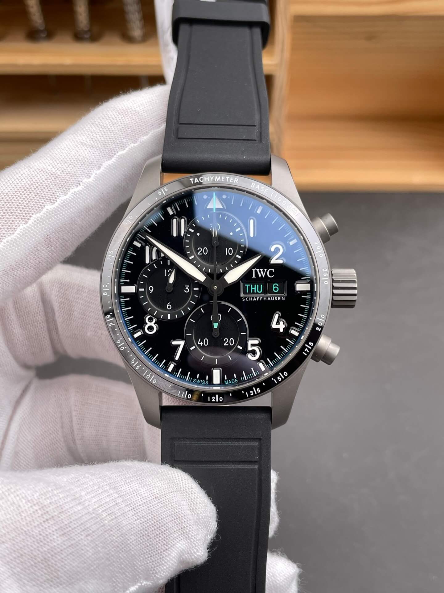 IWC Replica Pilot Chronograph Mercedes-AMG PETRONAS Formula One Team Edition Super Clone Watch IW388306