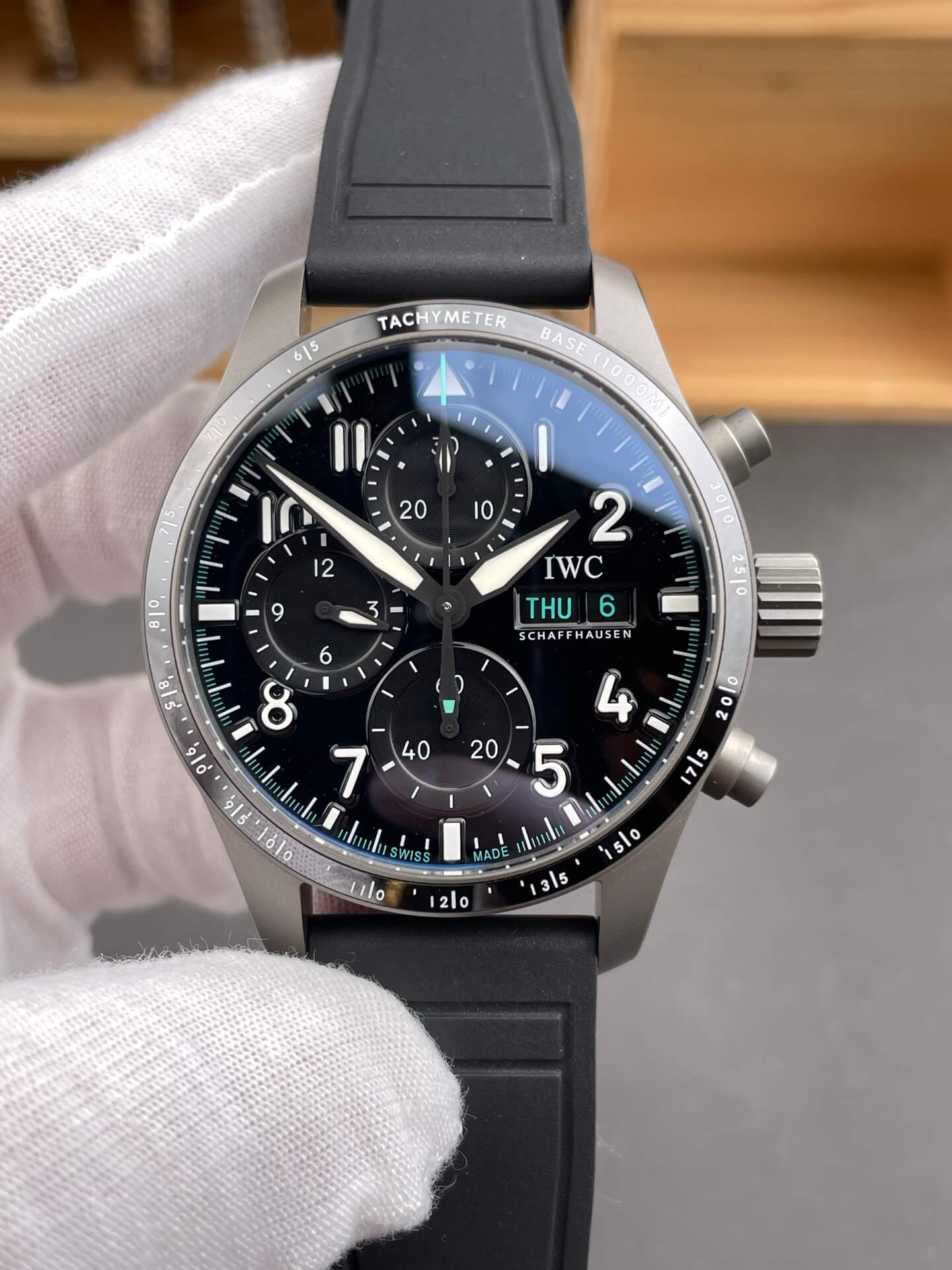 IWC Replica Pilot Chronograph Mercedes-AMG PETRONAS Formula One Team Edition Super Clone Watch IW388306