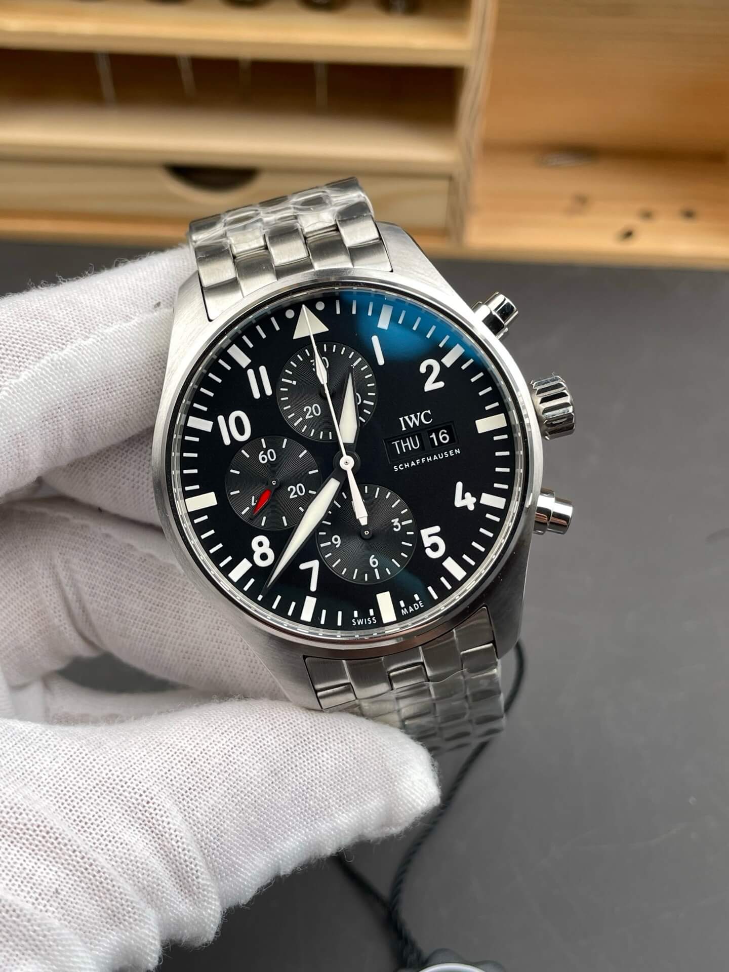 IWC Replica Pilot Chronograph Super Clone Watch IW377710