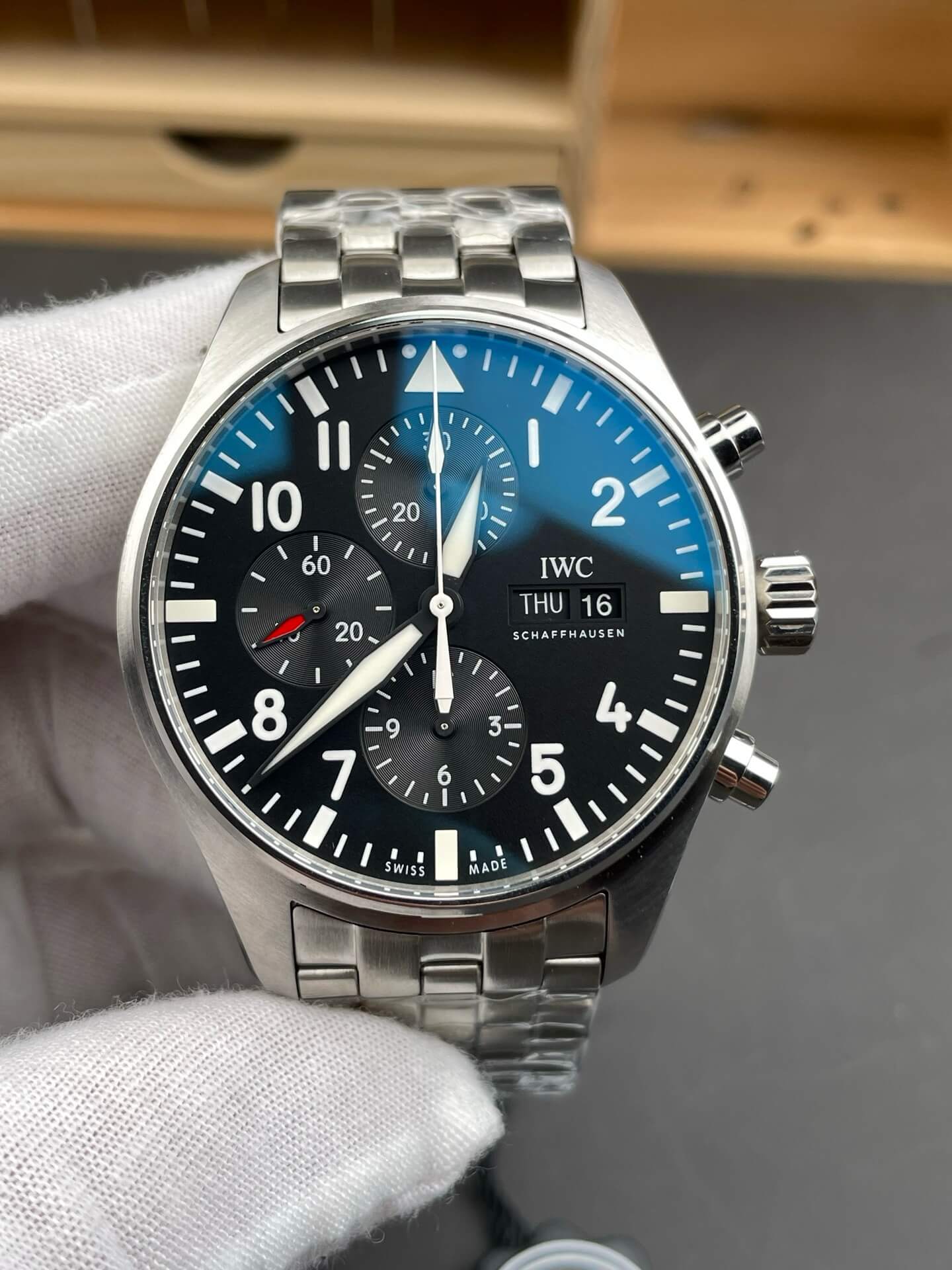 IWC Replica Pilot Chronograph Super Clone Watch IW377710