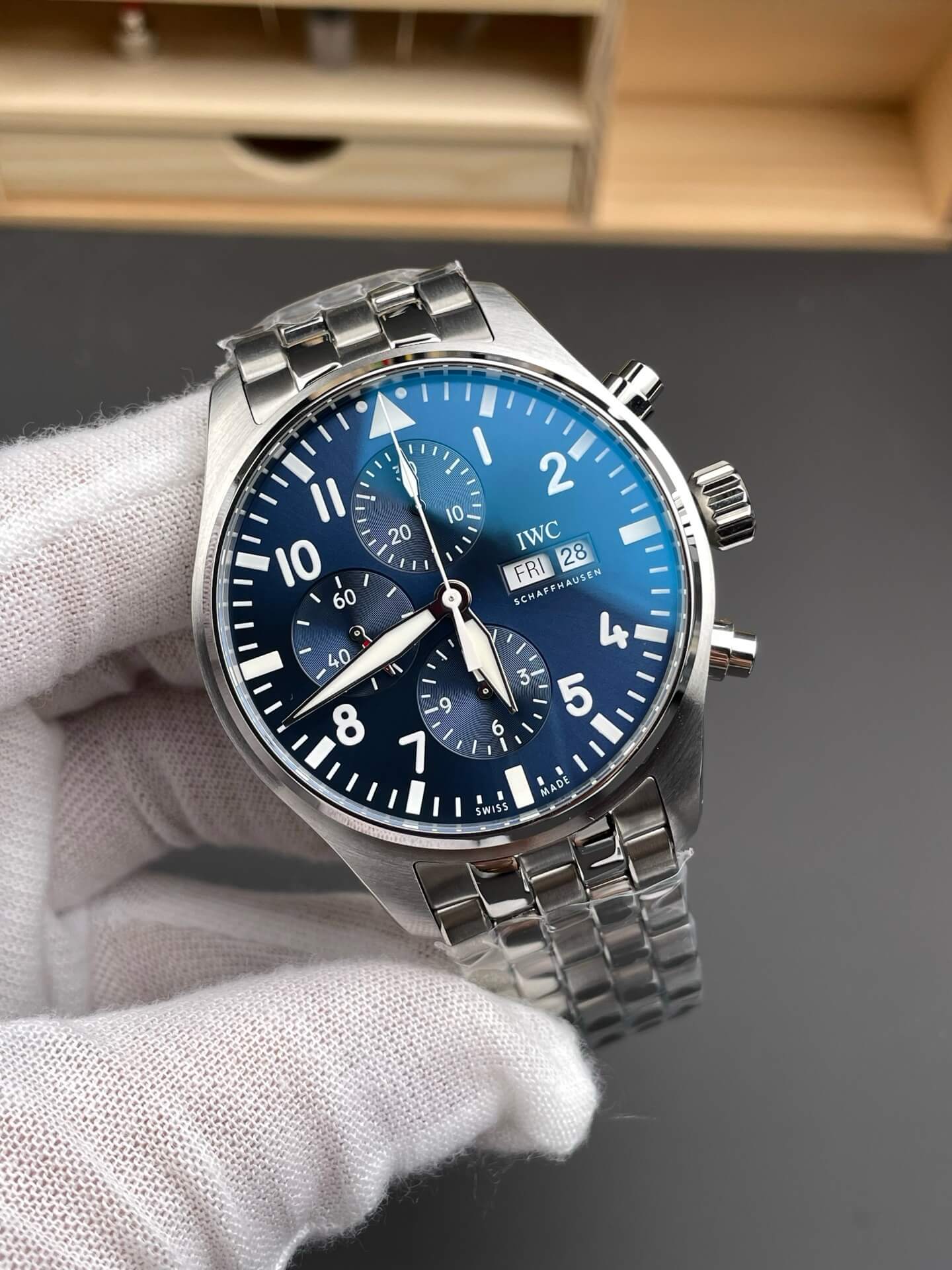 IWC Replica Pilot Chronograph Super Clone Watch IW377717