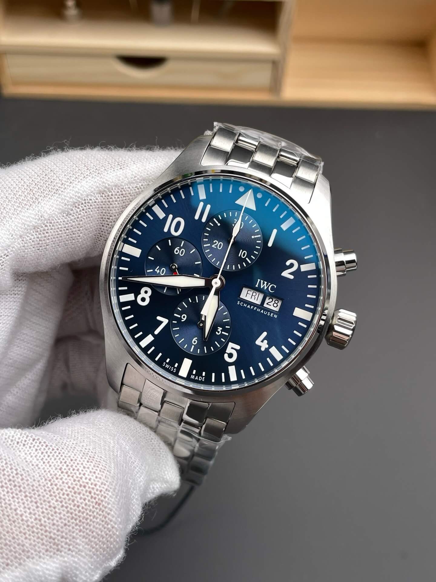 IWC Replica Pilot Chronograph Super Clone Watch IW377717