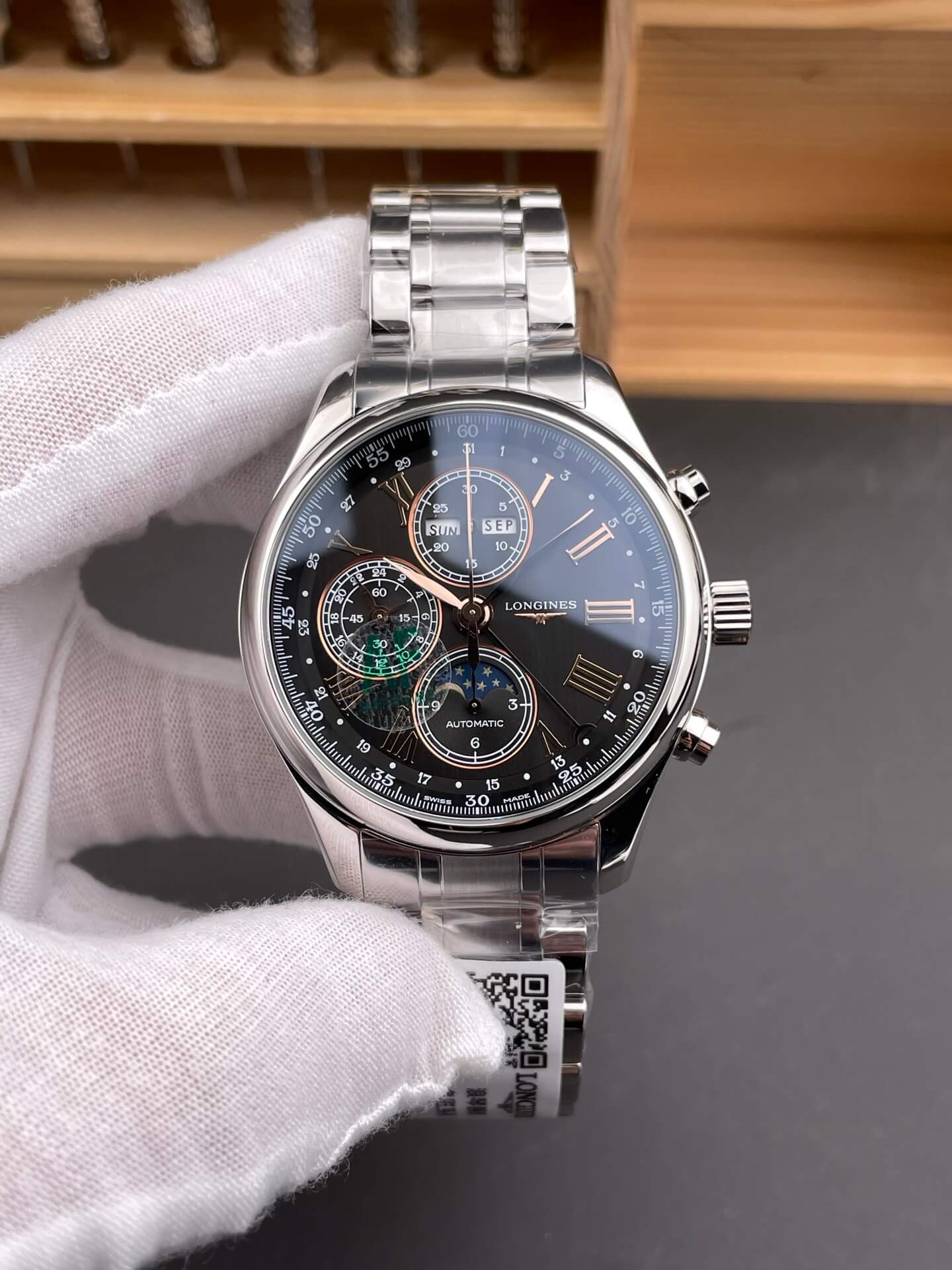 Longines Replica Master Collection Chronograph Moon Phase Super Clone Watch L2.773.4.61.6