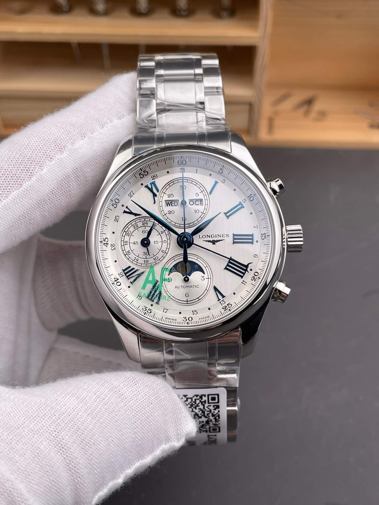 Longines Replica Master Collection Chronograph Moon Phase Super Clone Watch L2.773.4.71.6