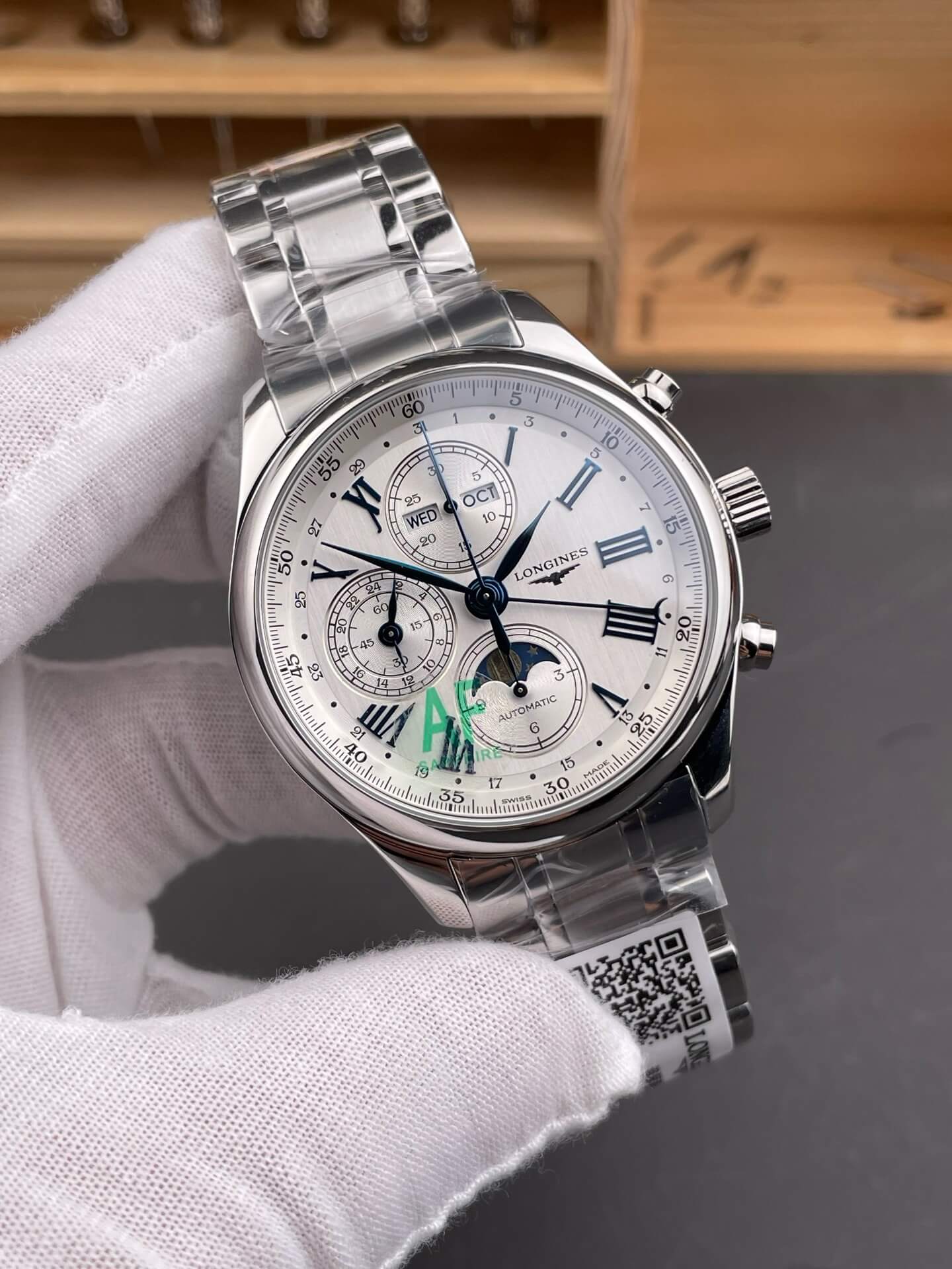 Longines Replica Master Collection Chronograph Moon Phase Super Clone Watch L2.773.4.71.6