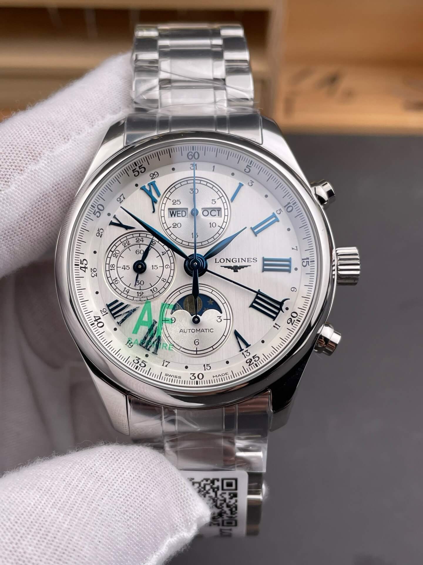 Longines Replica Master Collection Chronograph Moon Phase Super Clone Watch L2.773.4.71.6