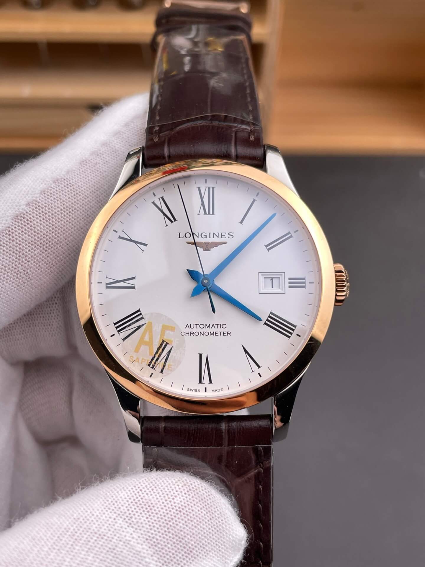 Longines Replica Record Super Clone Watch L2.820.8.11.2