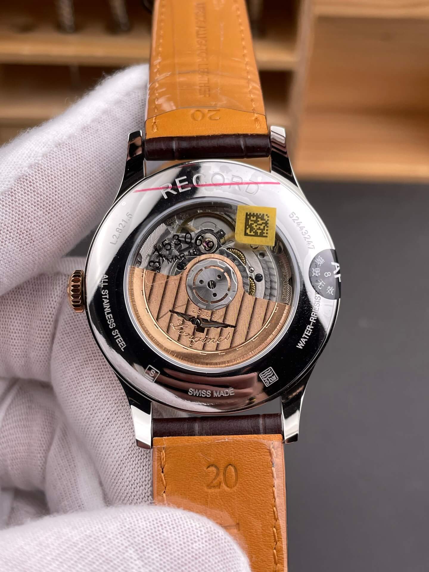 Longines Replica Record Super Clone Watch L2.820.8.11.2