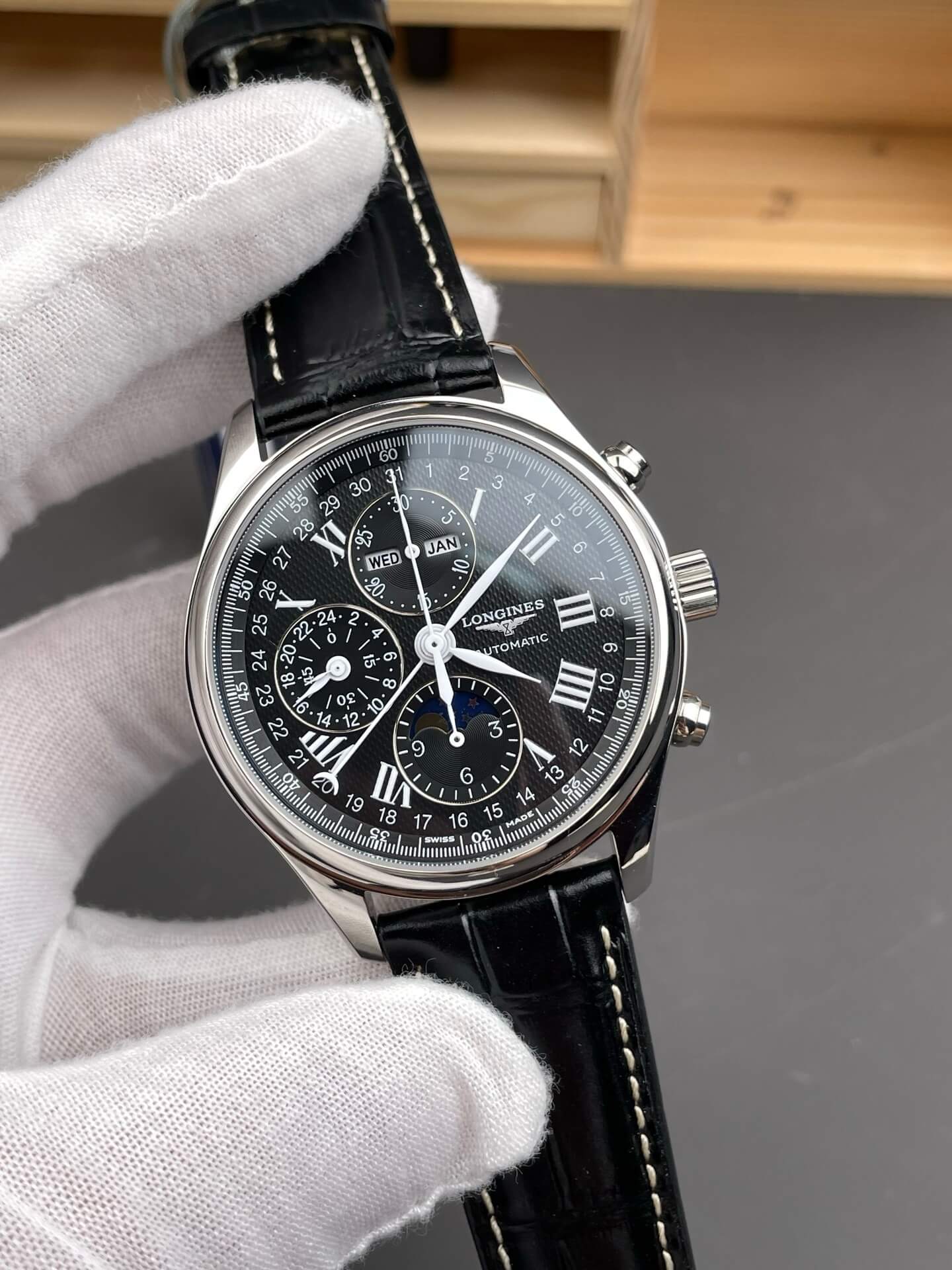 Longines Replica Master Collection Chronograph Moon Phase Super Clone Watch L2.673.4.51.7