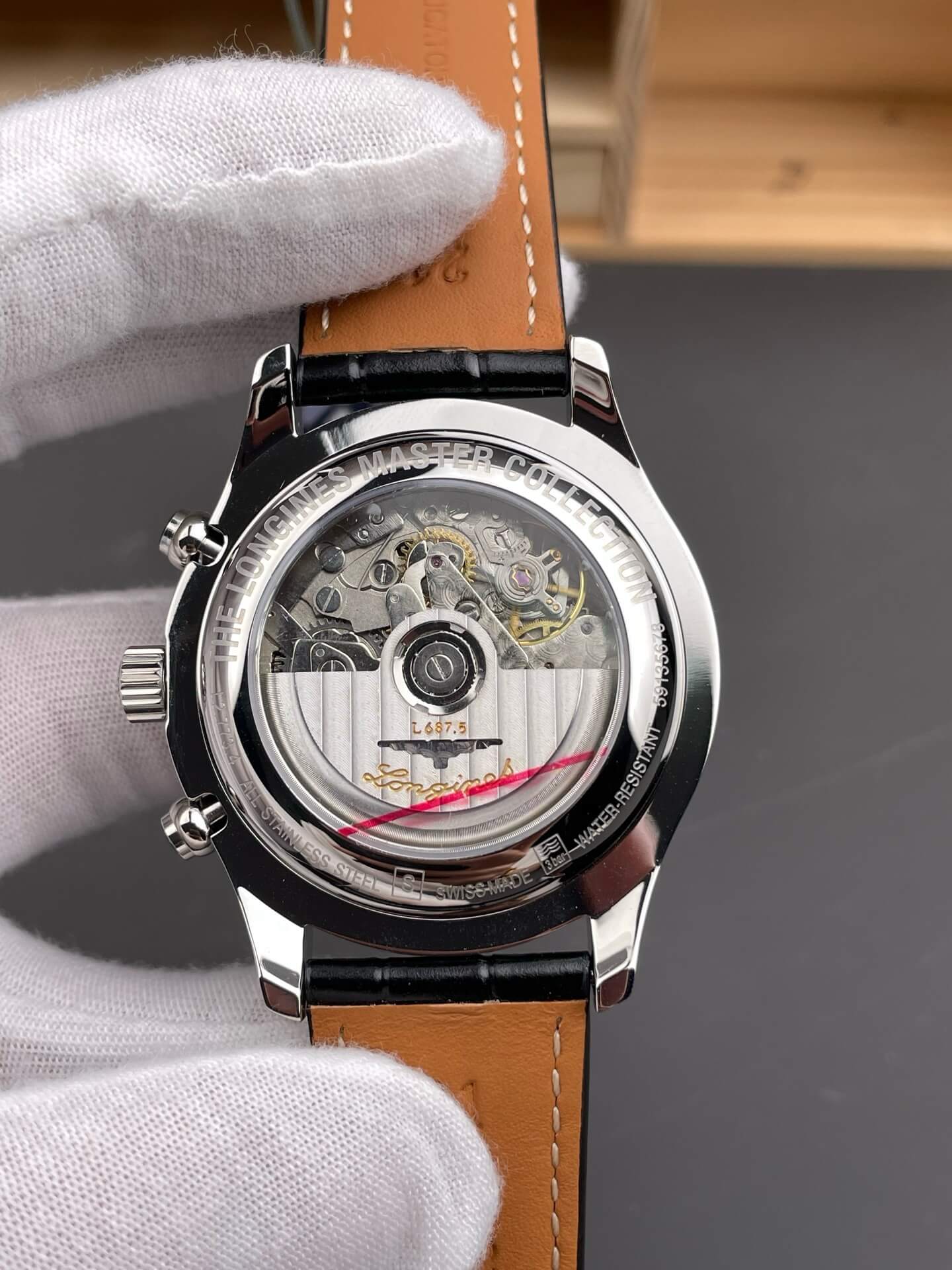 Longines Replica Master Collection Chronograph Moon Phase Super Clone Watch L2.673.4.51.7