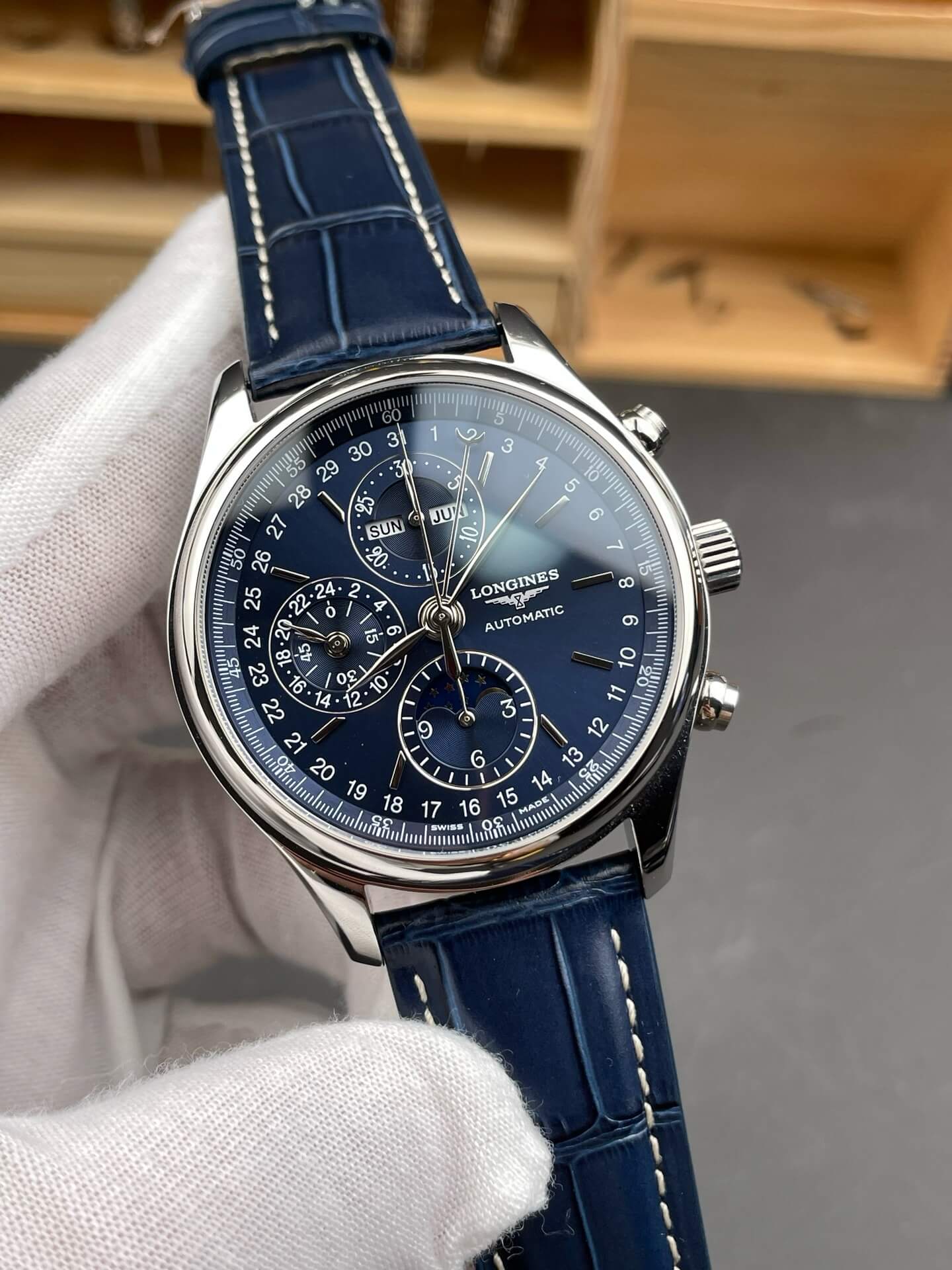 Longines Replica Master Collection Chronograph Moon Phase Super Clone Watch L2.773.4.92.0