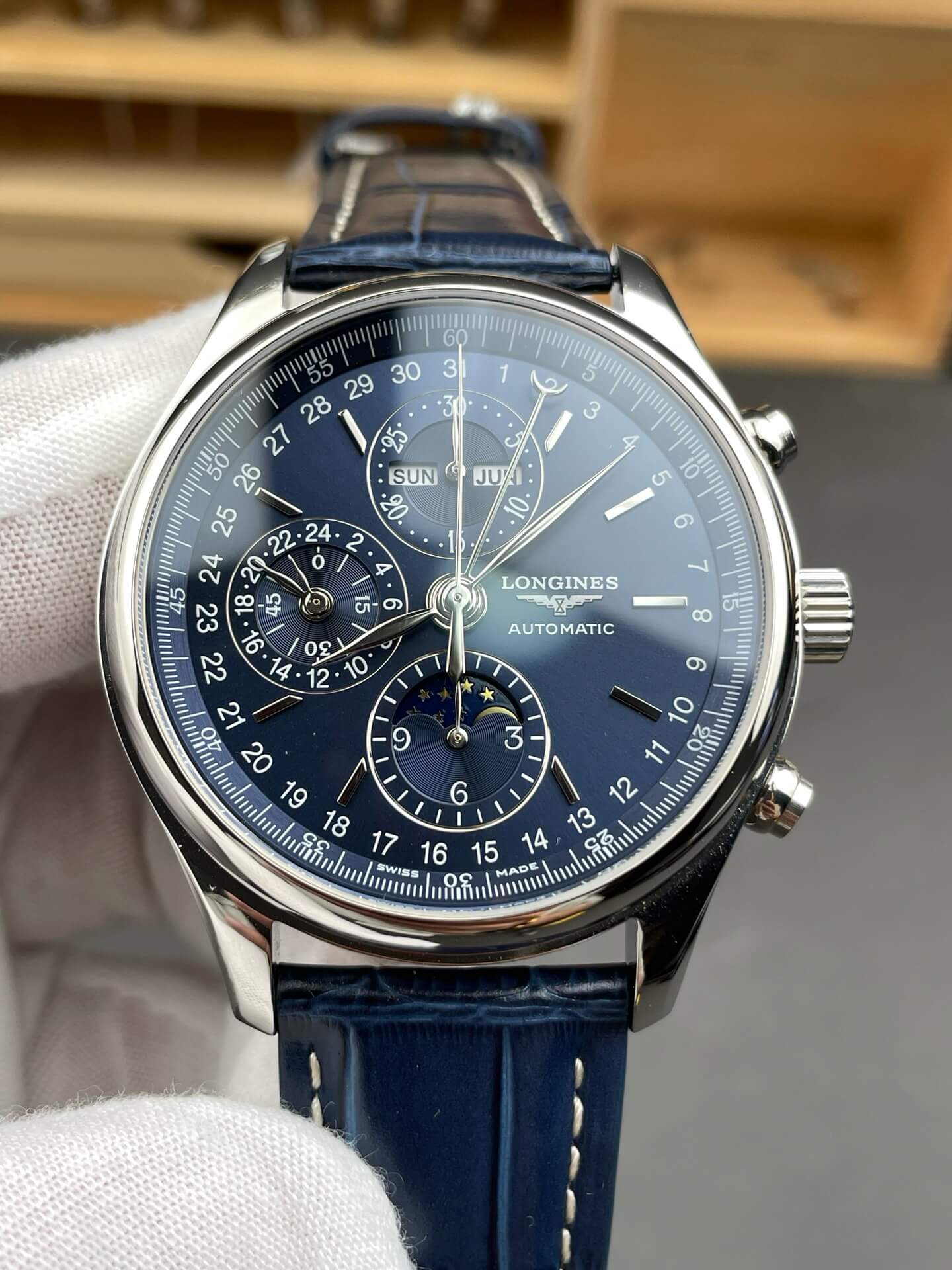 Longines Replica Master Collection Chronograph Moon Phase Super Clone Watch L2.773.4.92.0