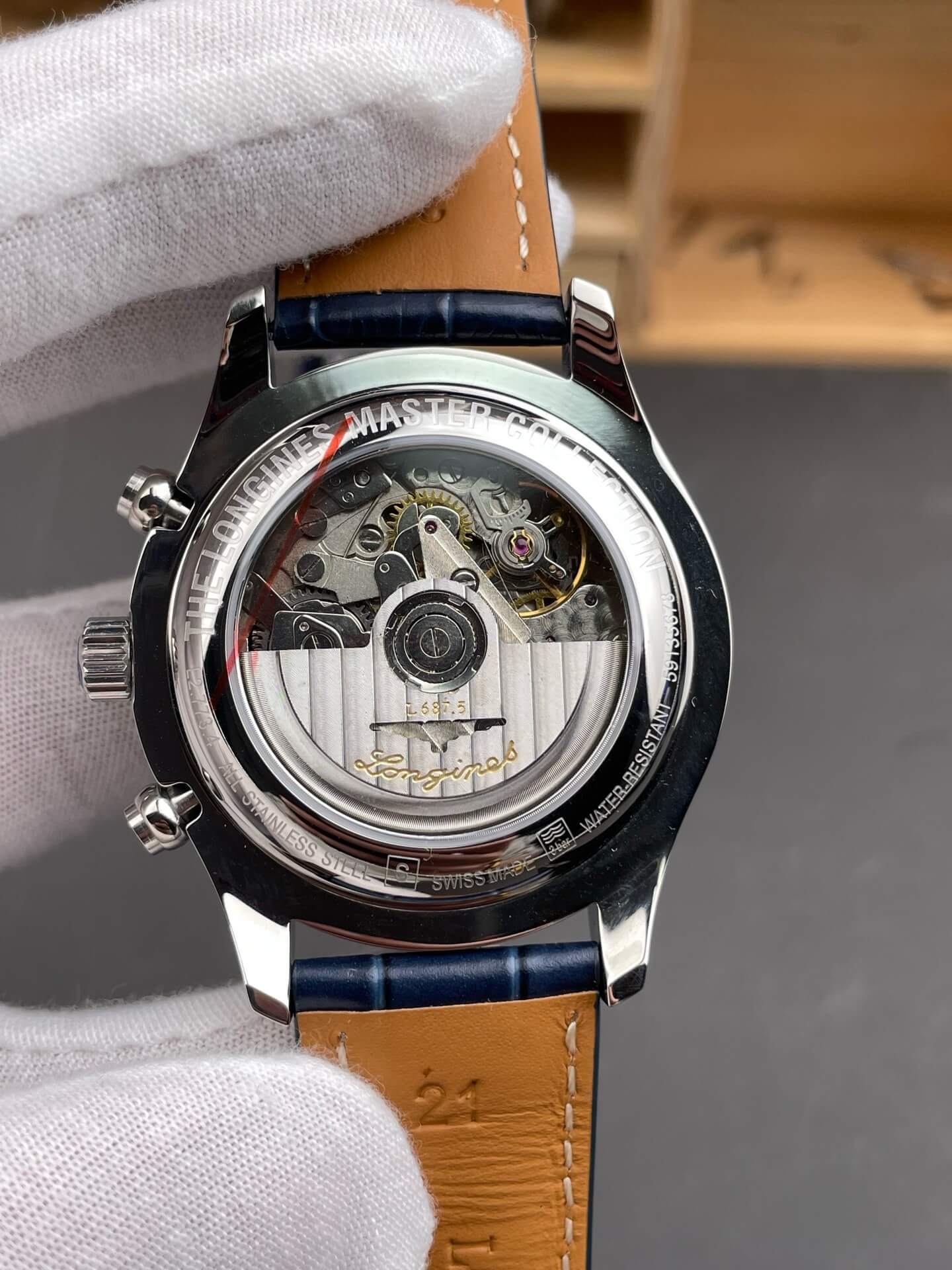 Longines Replica Master Collection Chronograph Moon Phase Super Clone Watch L2.773.4.92.0