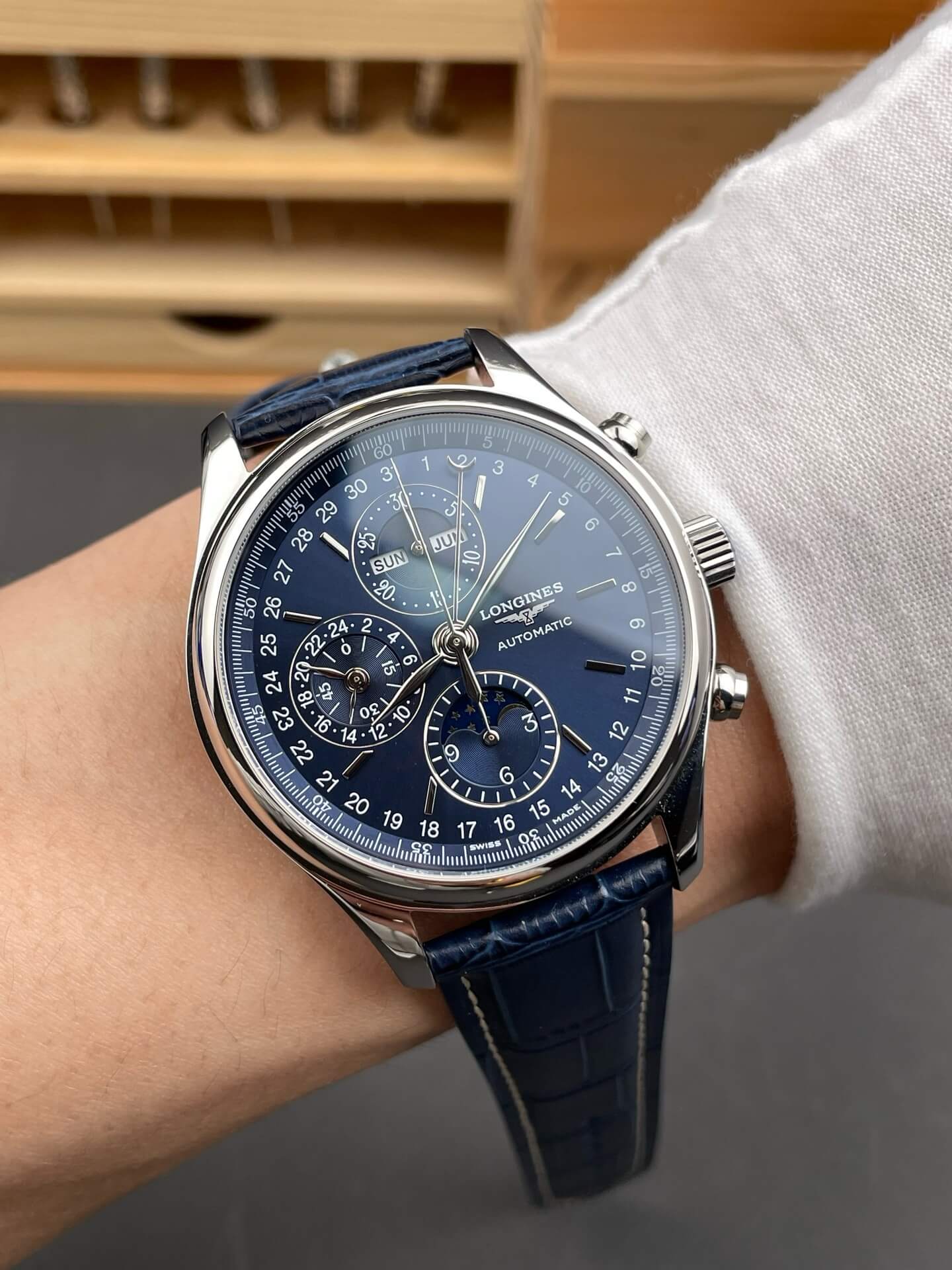 Longines Replica Master Collection Chronograph Moon Phase Super Clone Watch L2.773.4.92.0