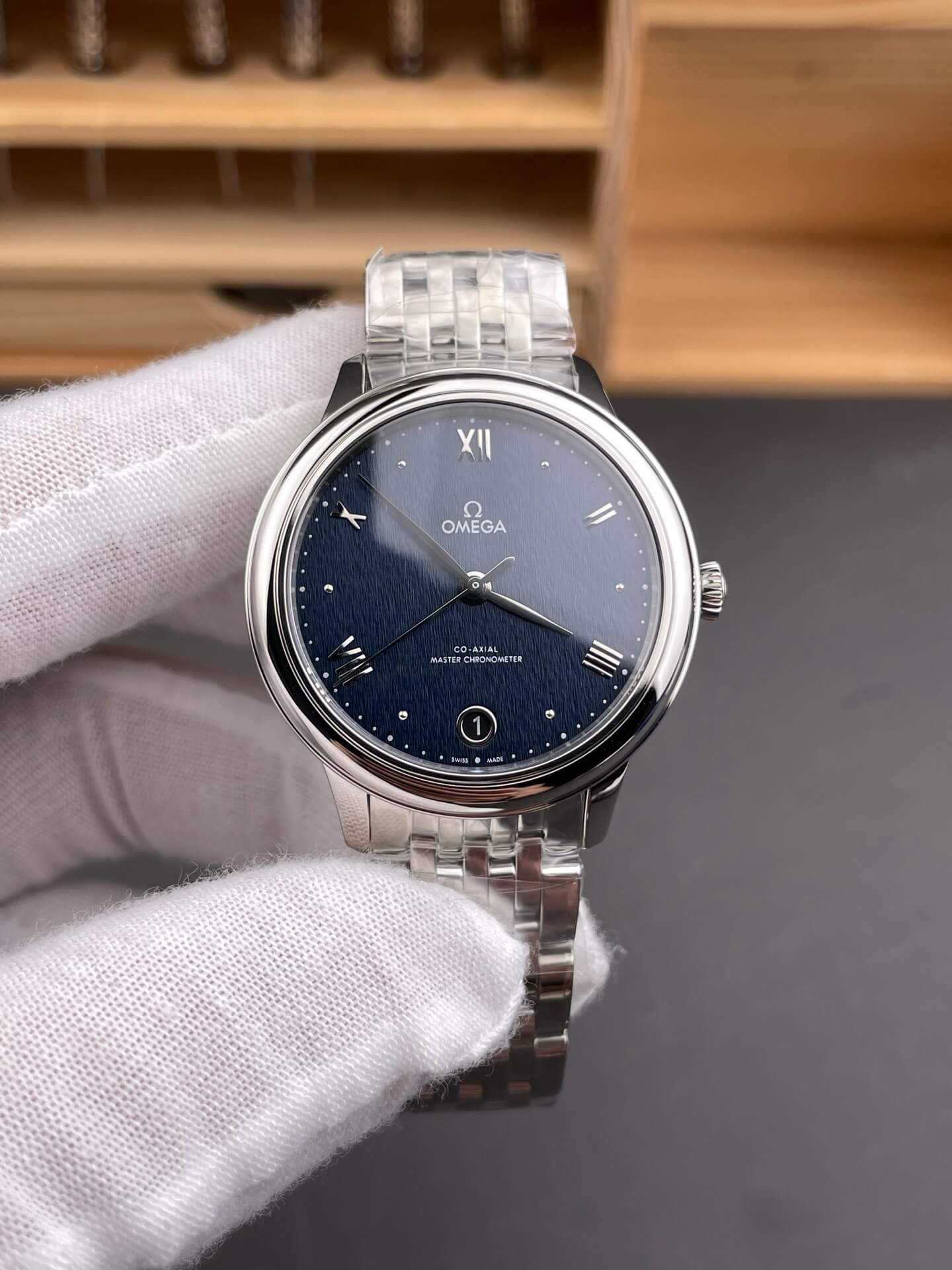 Omega Replica De Ville Prestige Super Clone Watch 43410342003002