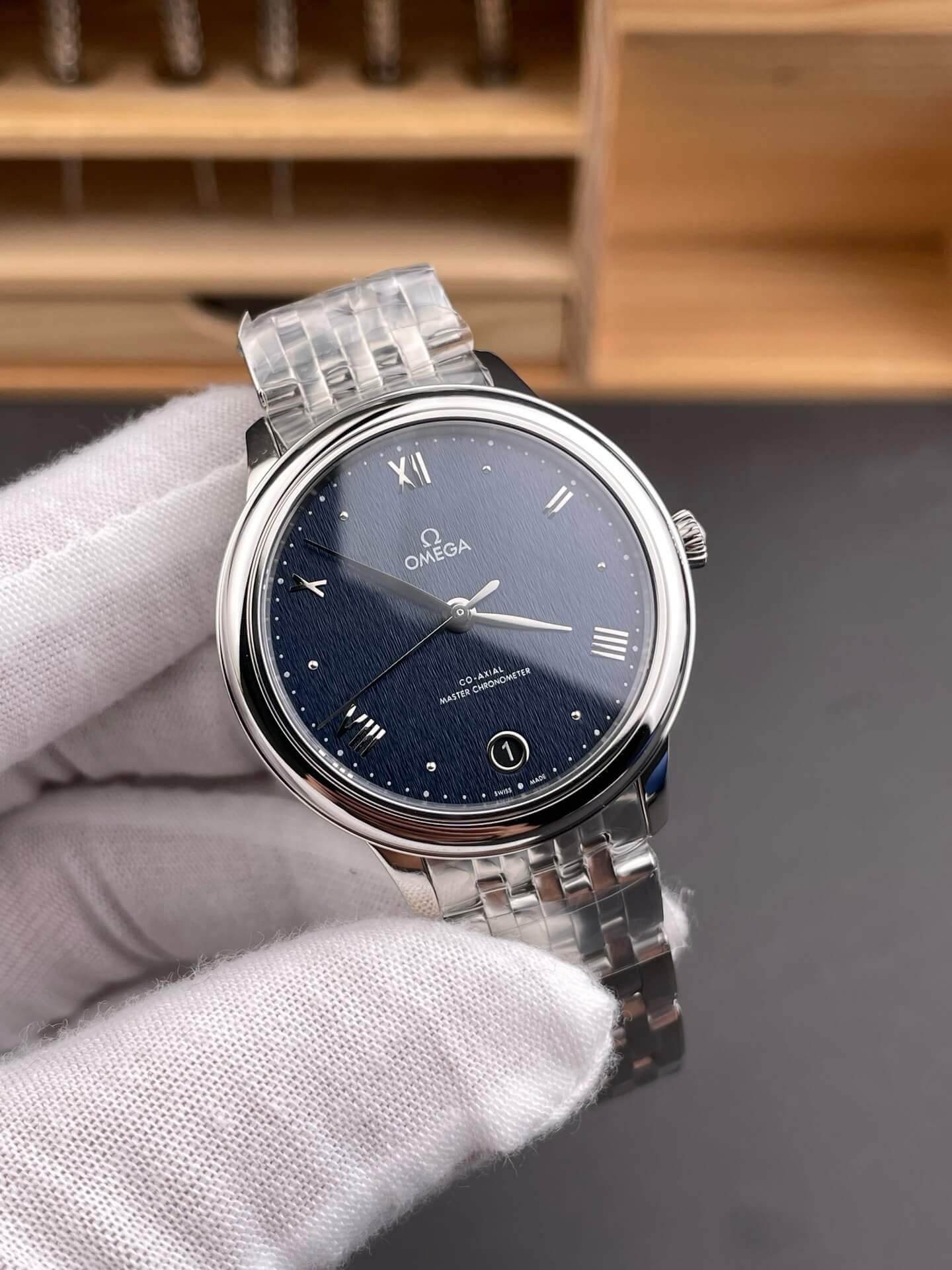 Omega Replica De Ville Prestige Super Clone Watch 43410342003002