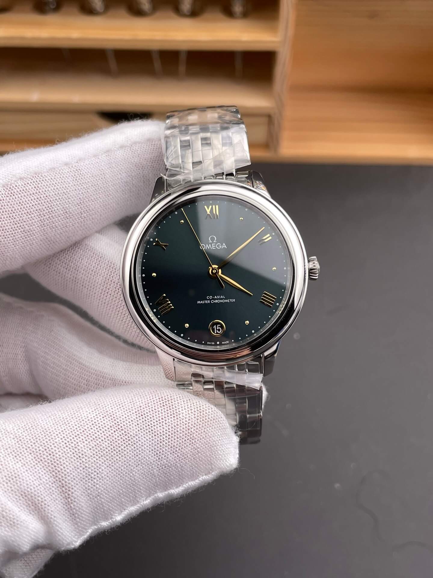 Omega Replica De Ville Prestige Super Clone Watch 43410342010001