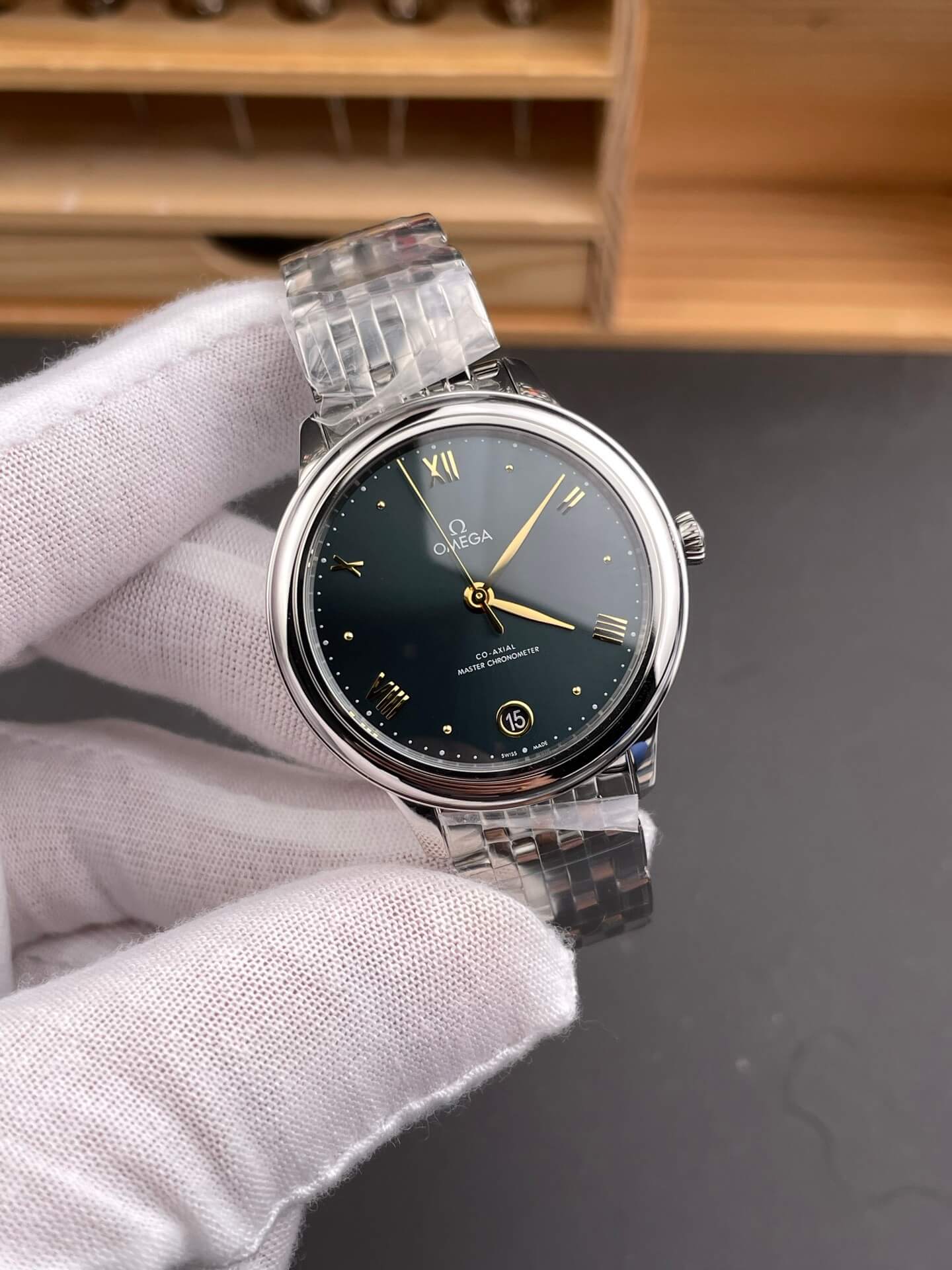 Omega Replica De Ville Prestige Super Clone Watch 43410342010001