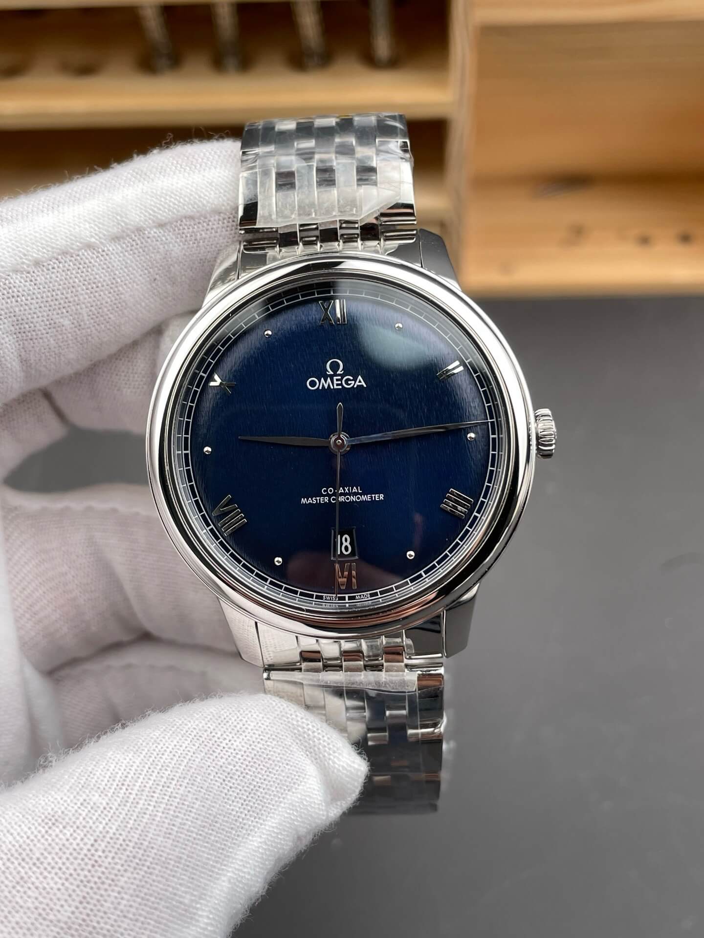 Omega Replica De Ville Prestige Super Clone Watch 43410402003001