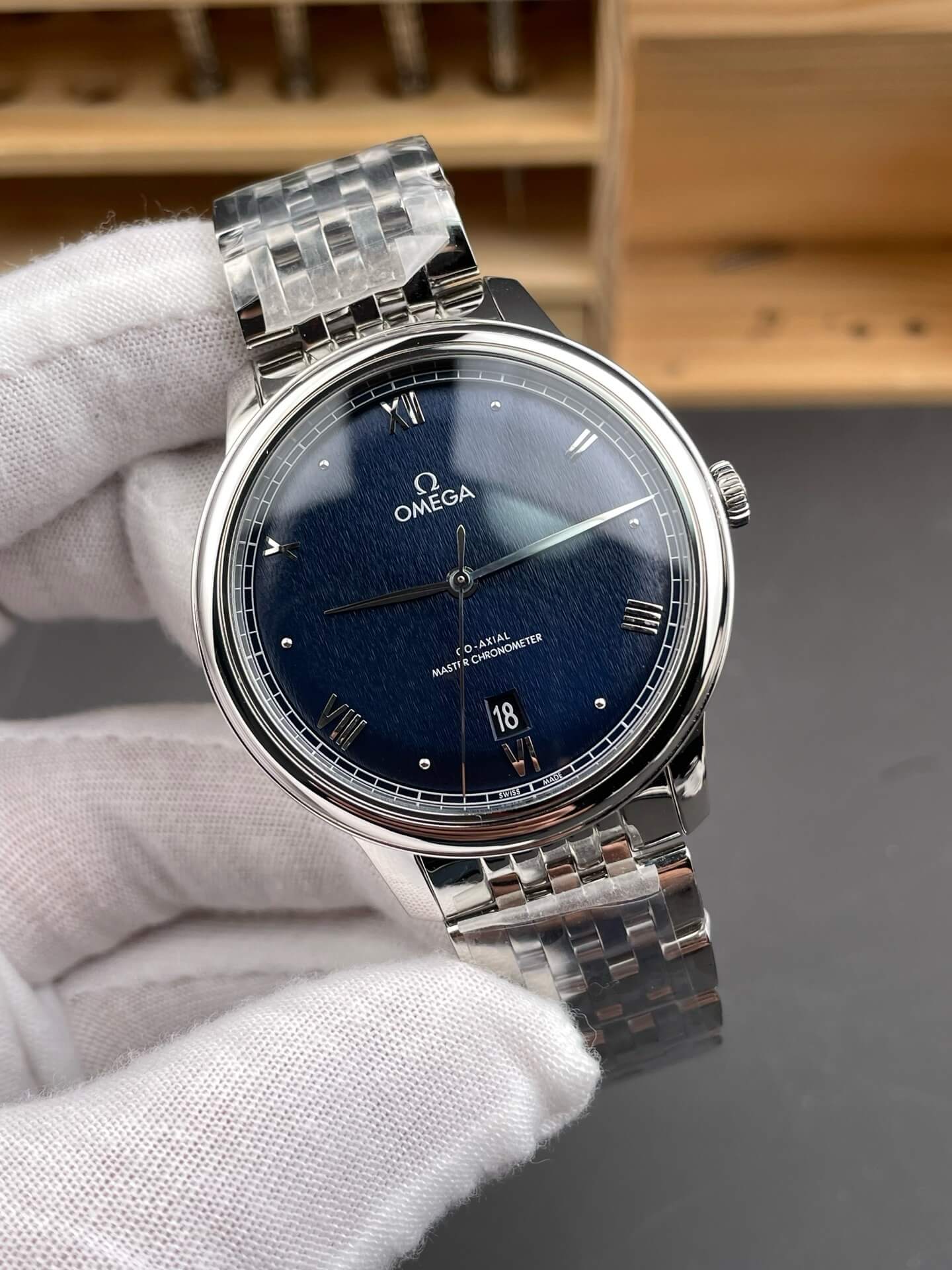 Omega Replica De Ville Prestige Super Clone Watch 43410402003001