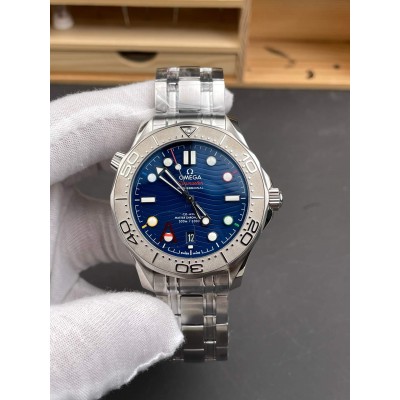 Omega Replica Seamaster Diver 300M "Beijing 2022" Super Clone Watch 52230422003001