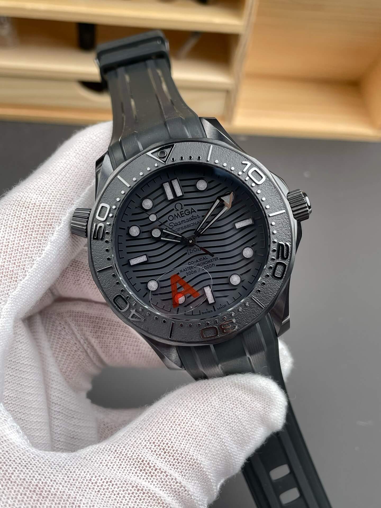 Omega Replica Seamaster Diver 300M Super Clone Watch 21092442001003 Omega Replica Seamaster Diver 300M Super Clone Watch 21092442001003