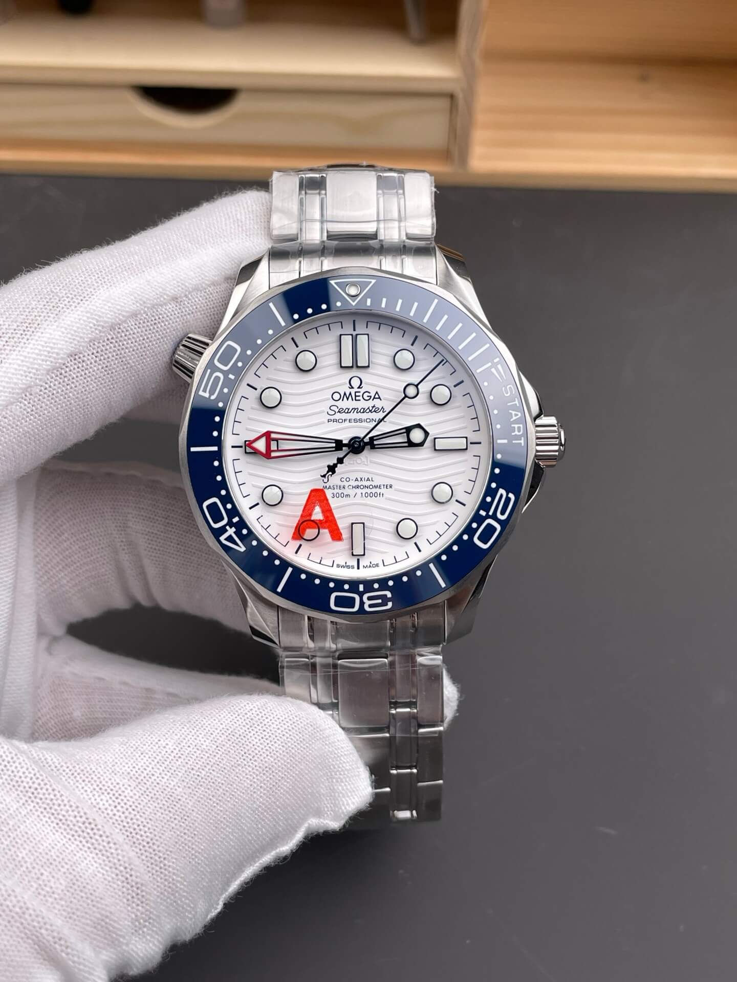 Omega Replica Seamaster Diver 300M Super Clone Watch America's Cup Limited 21030422004002 Omega Replica Seamaster Diver 300M Super Clone Watch America's Cup Limited 21030422004002