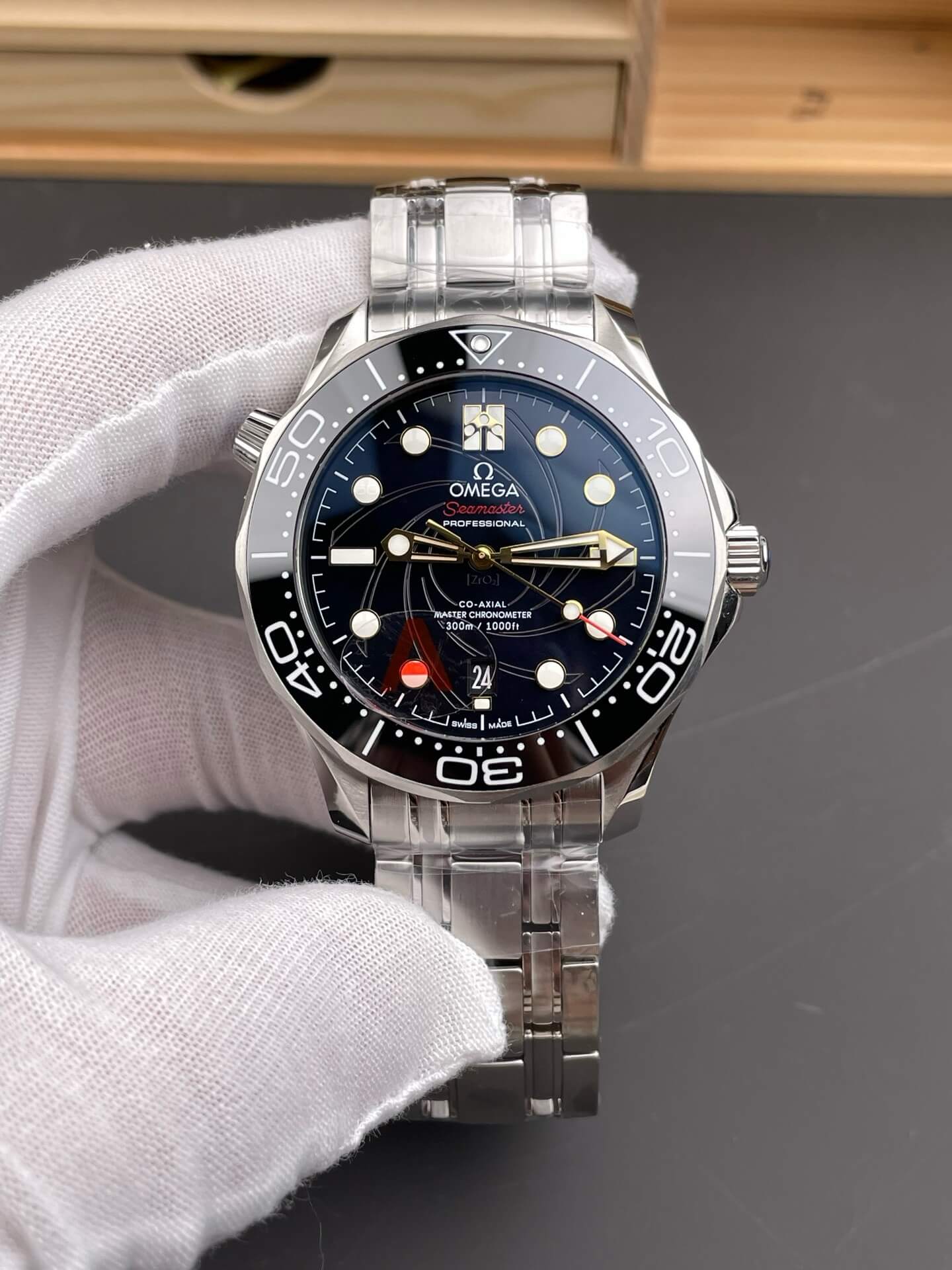 Omega Replica Seamaster Diver 300M James Bond Super Clone Watch 21022422001004 Omega Replica Seamaster Diver 300M James Bond Super Clone Watch 21022422001004