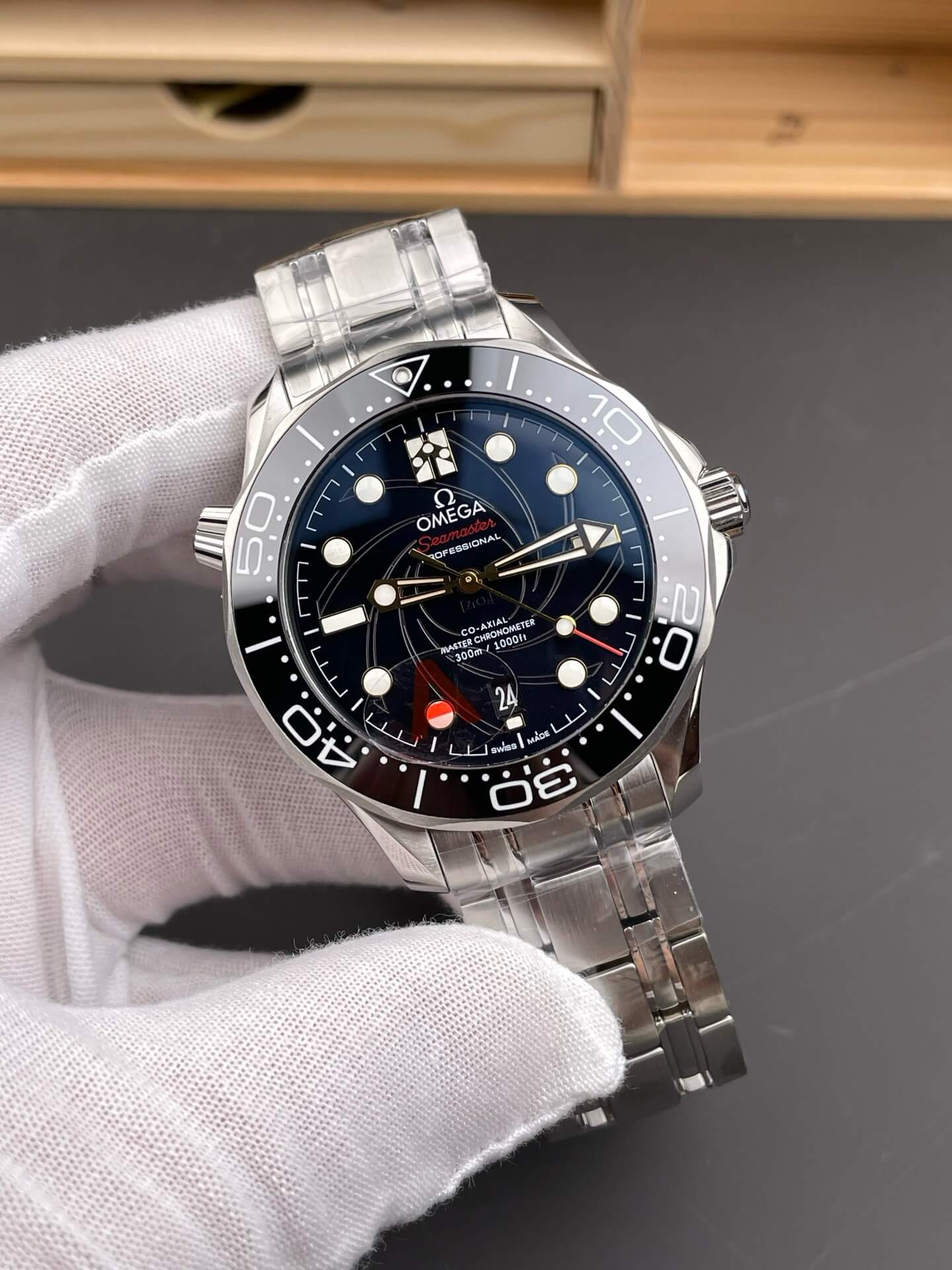 Omega Replica Seamaster Diver 300M James Bond Super Clone Watch 21022422001004 Omega Replica Seamaster Diver 300M James Bond Super Clone Watch 21022422001004