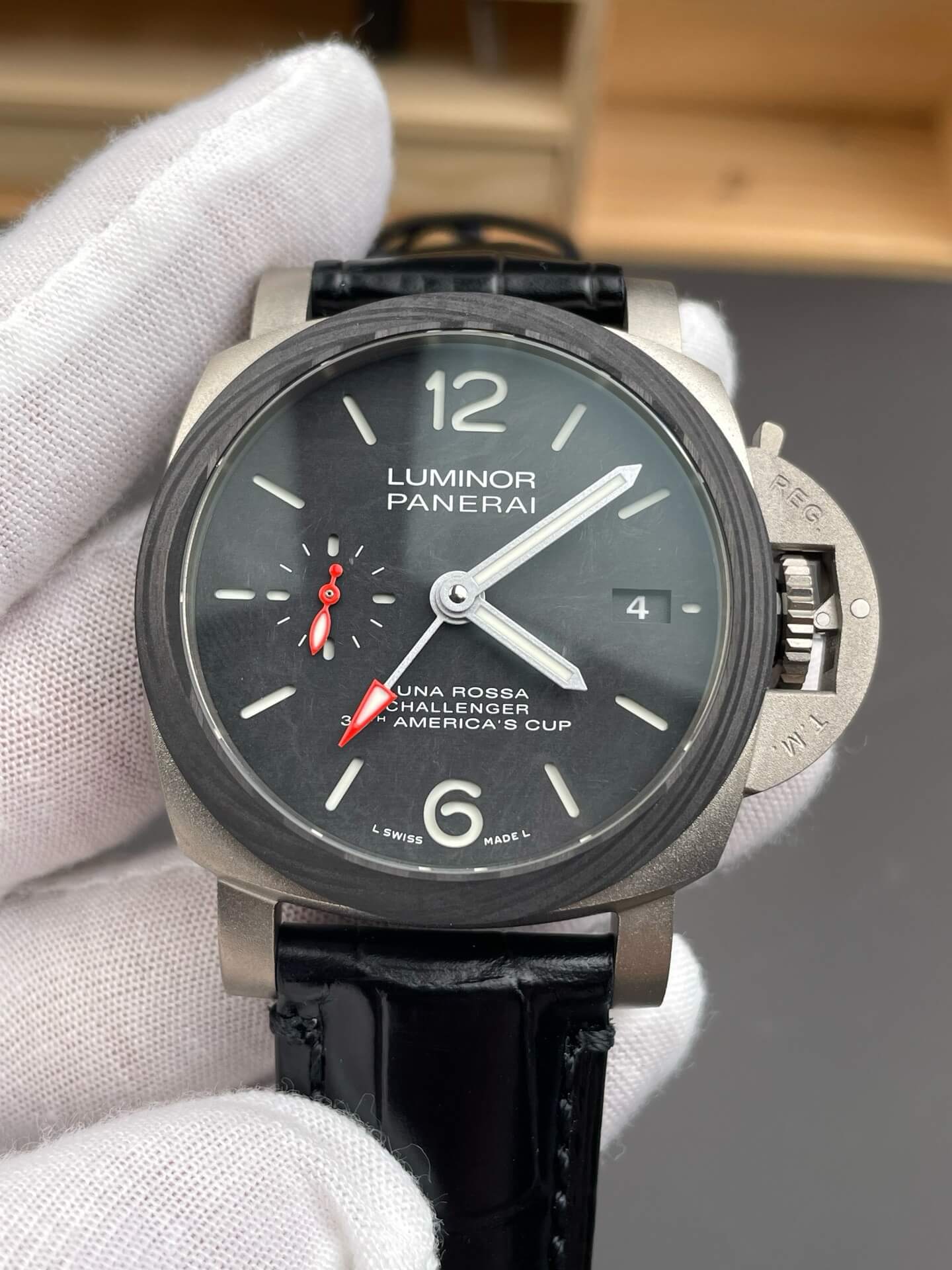 Panerai Replica Luminor Luna Rossa Gmt Super Clone Watch PAM01096 Panerai Replica Luminor Luna Rossa Gmt Super Clone Watch PAM01096