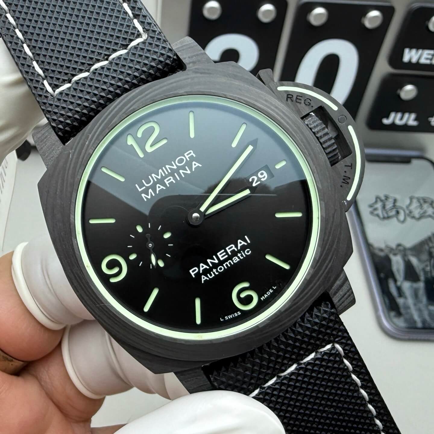 Panerai Replica Luminor Marina Carbotech Super Clone Watch PAM01118