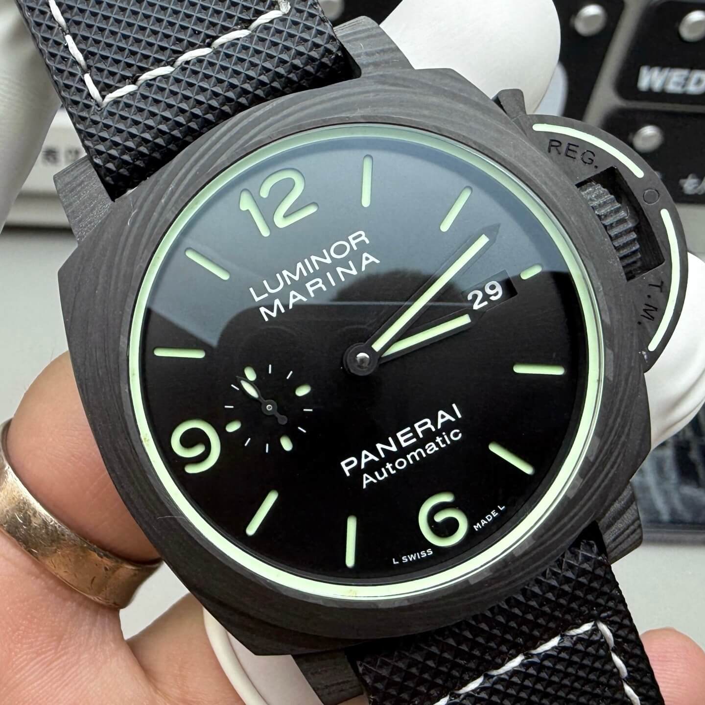 Panerai Replica Luminor Marina Carbotech Super Clone Watch PAM01118