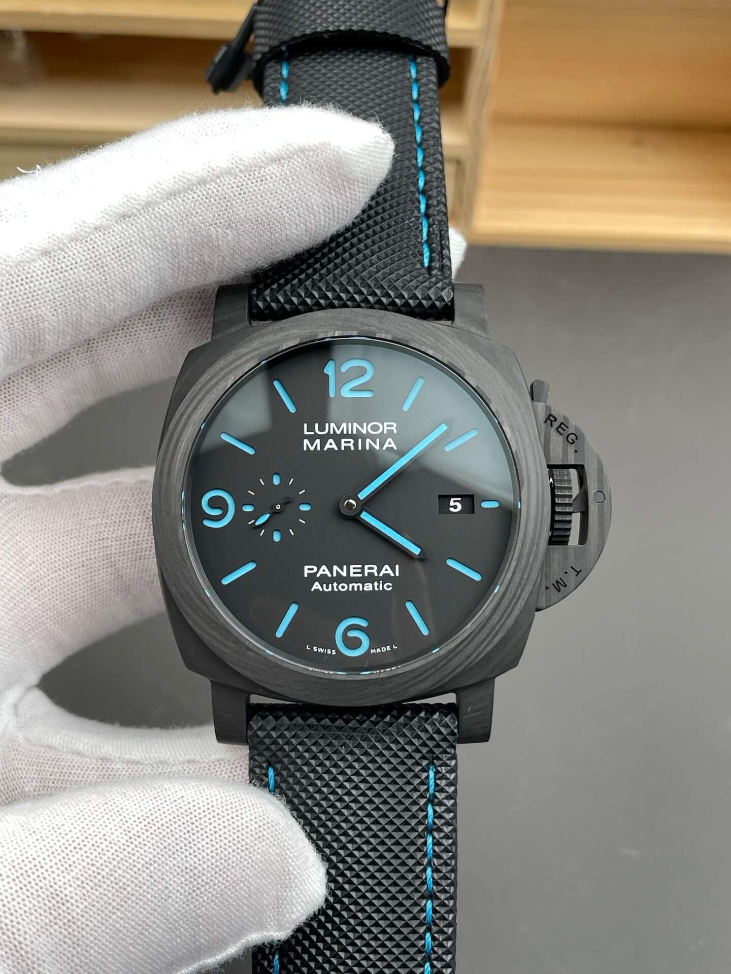 Panerai Replica Luminor Marina Carbotech Super Clone Watch PAM01661 Panerai Replica Luminor Marina Carbotech Super Clone Watch PAM01661