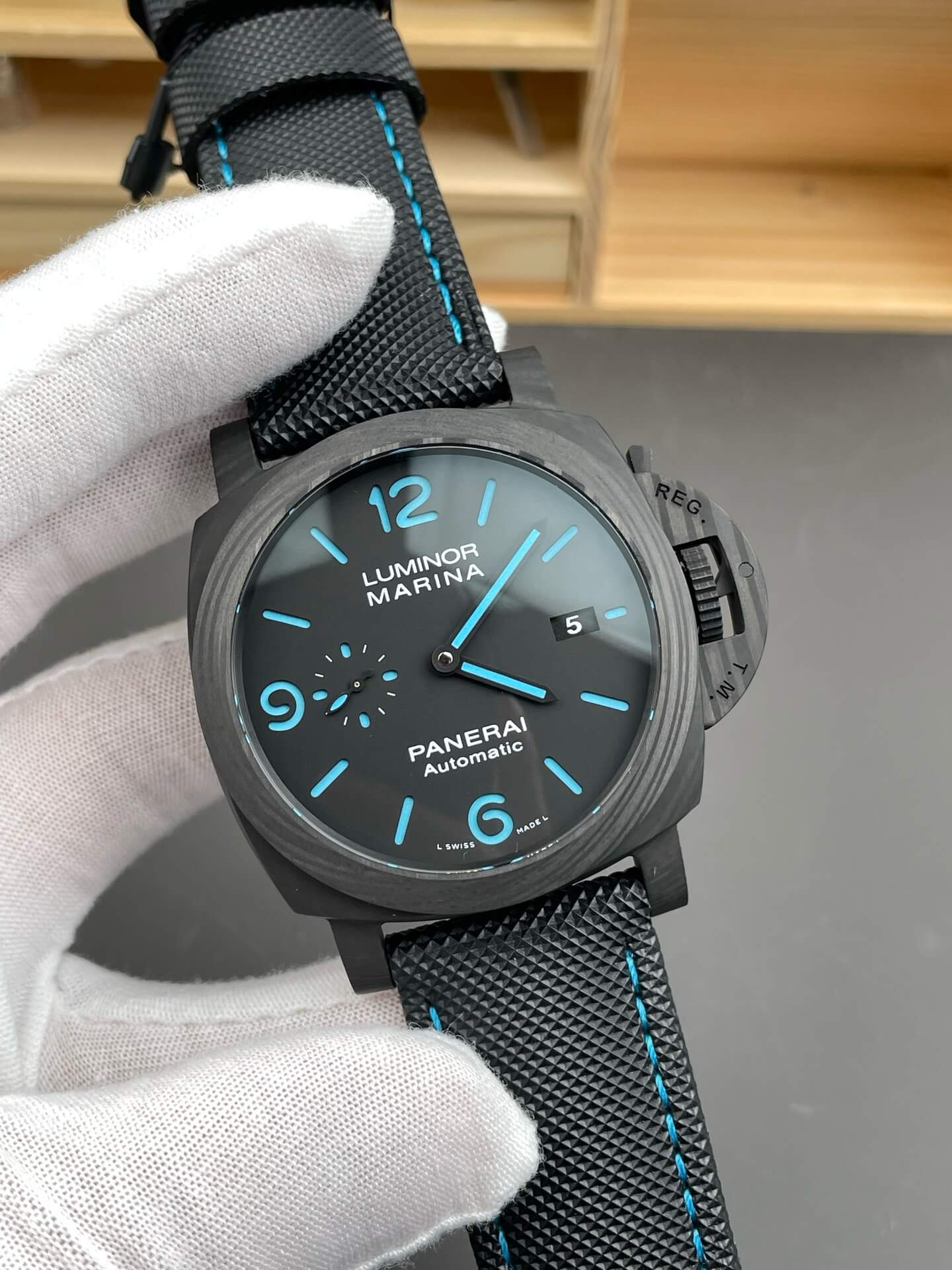 Panerai Replica Luminor Marina Carbotech Super Clone Watch PAM01661 Panerai Replica Luminor Marina Carbotech Super Clone Watch PAM01661