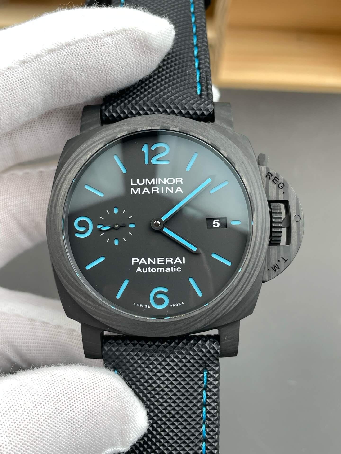 Panerai Replica Luminor Marina Carbotech Super Clone Watch PAM01661 Panerai Replica Luminor Marina Carbotech Super Clone Watch PAM01661