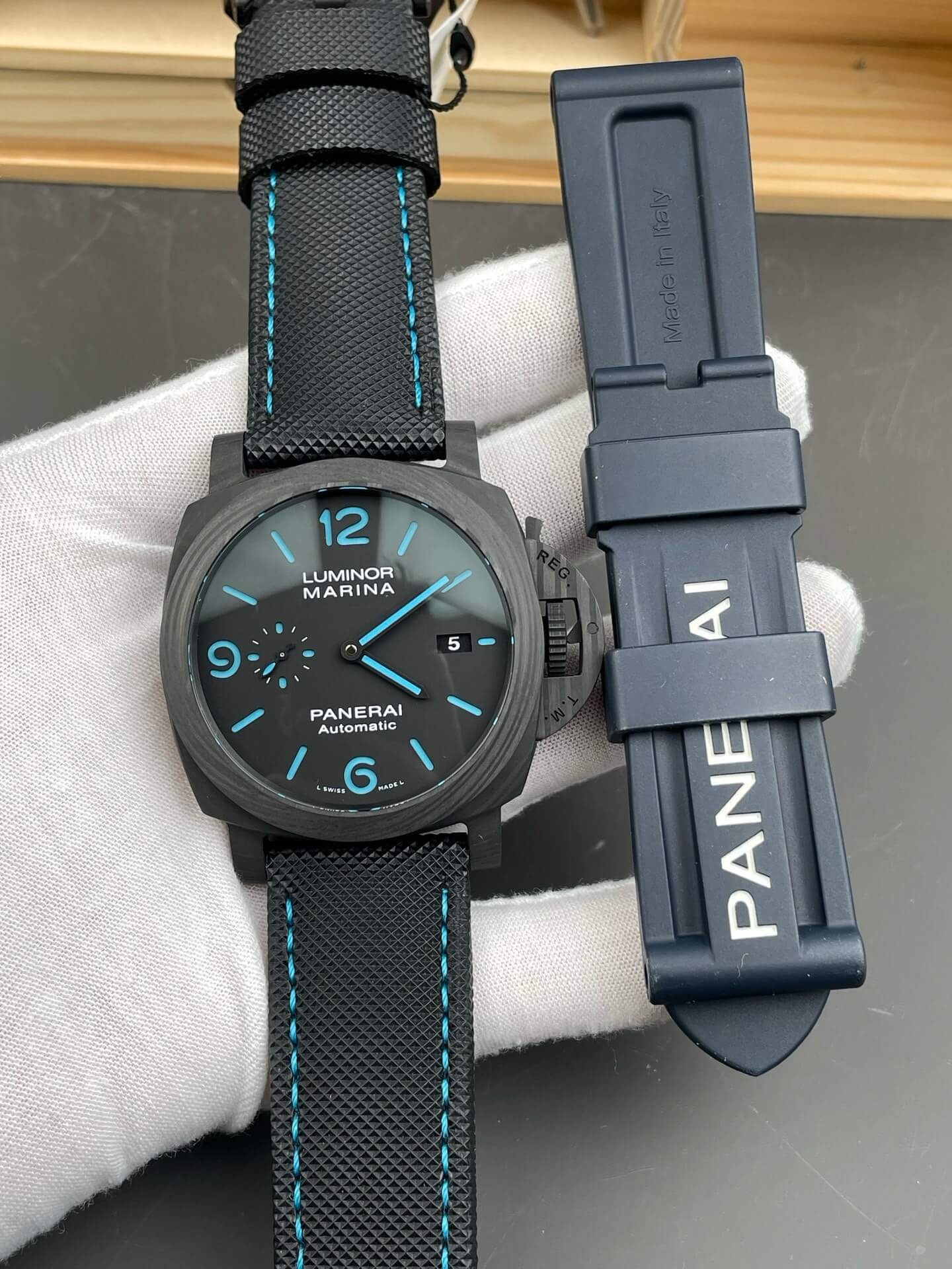 Panerai Replica Luminor Marina Carbotech Super Clone Watch PAM01661 Panerai Replica Luminor Marina Carbotech Super Clone Watch PAM01661