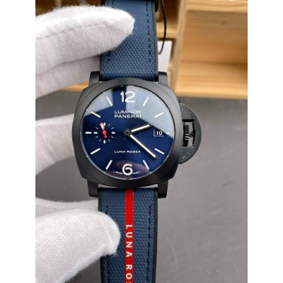 Panerai Replica Luminor Quaranta Steel DLC Luna Rossa Super Clone Watch PAM01408