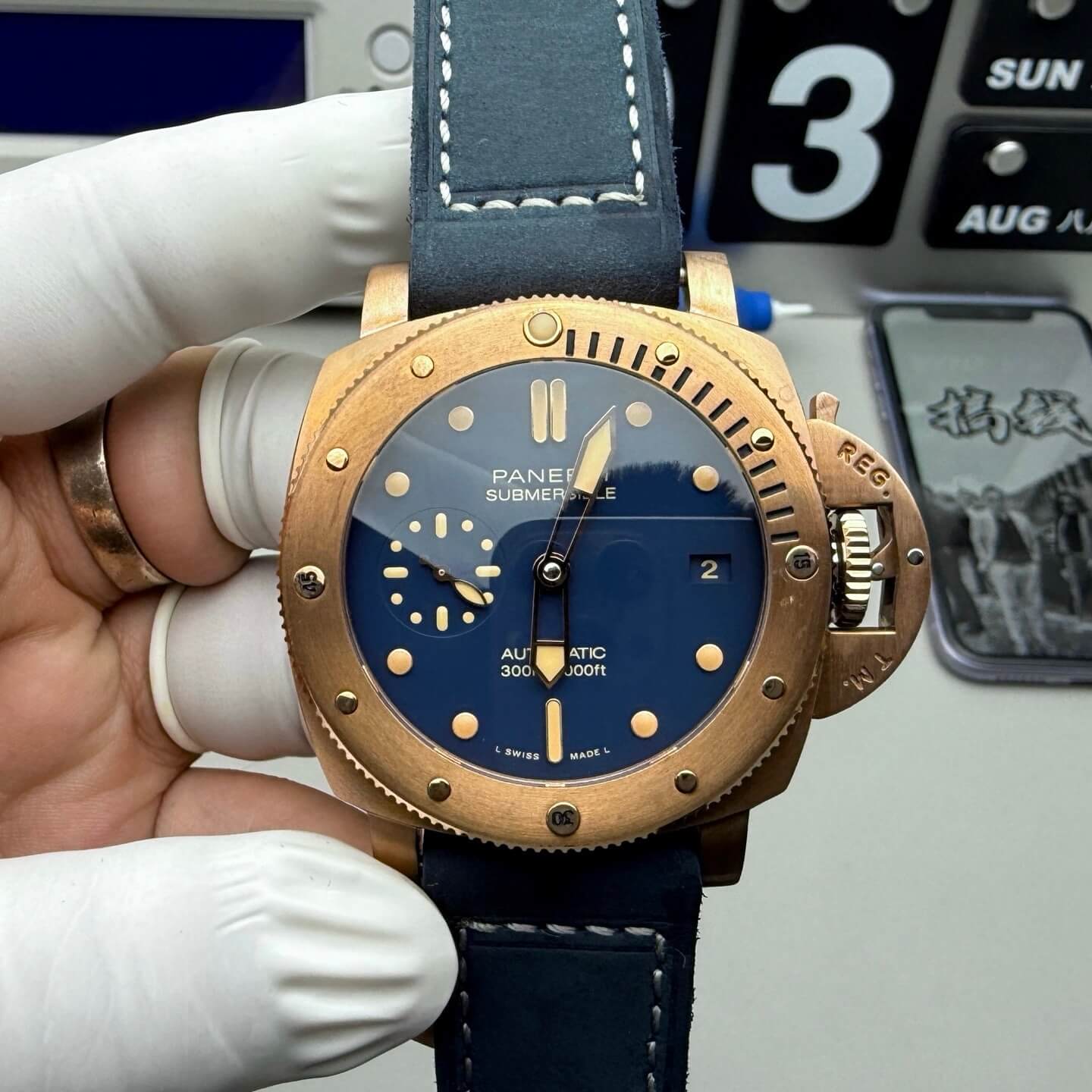 Panerai Replica Submersible Bronzo Super Clone Watch PAM01074