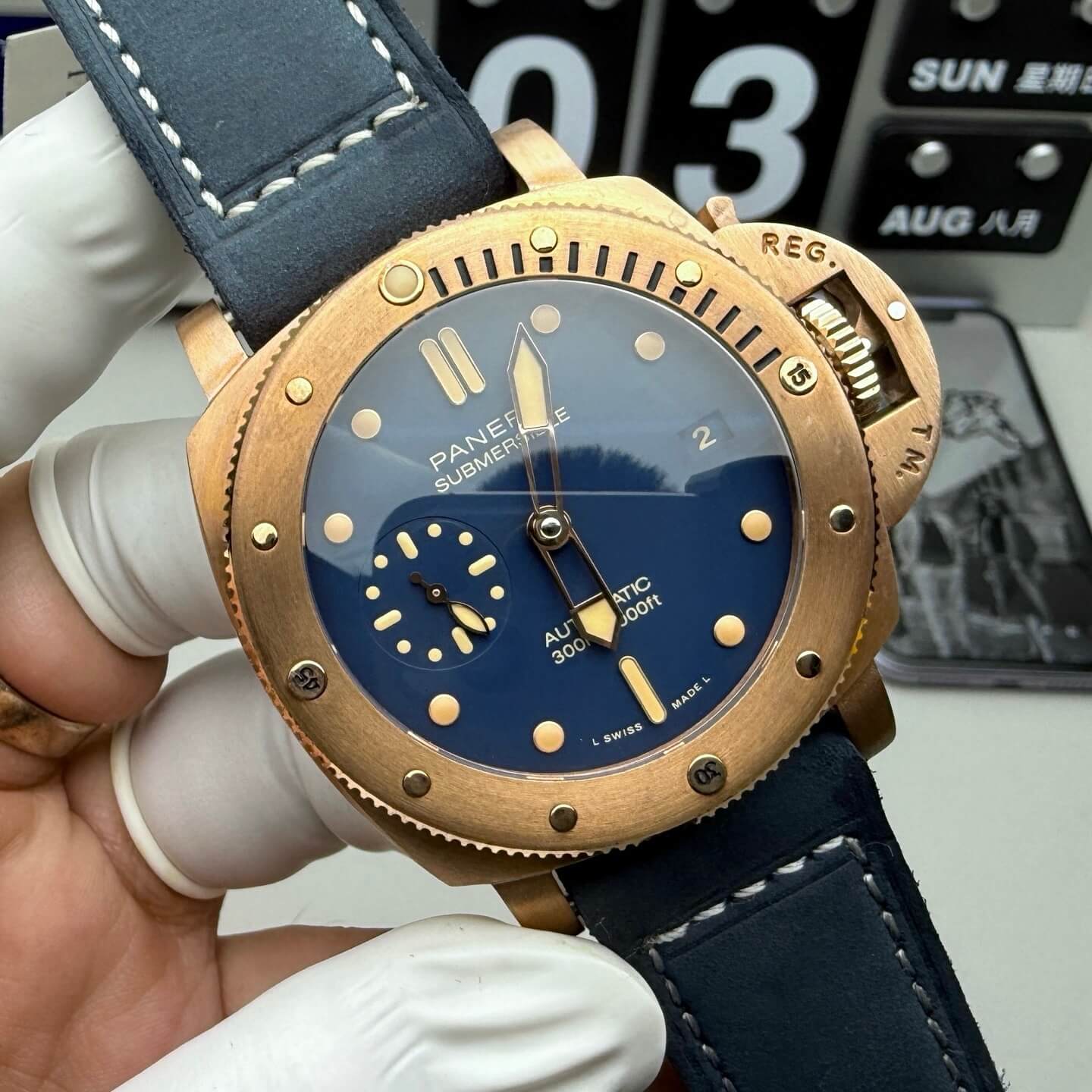 Panerai Replica Submersible Bronzo Super Clone Watch PAM01074