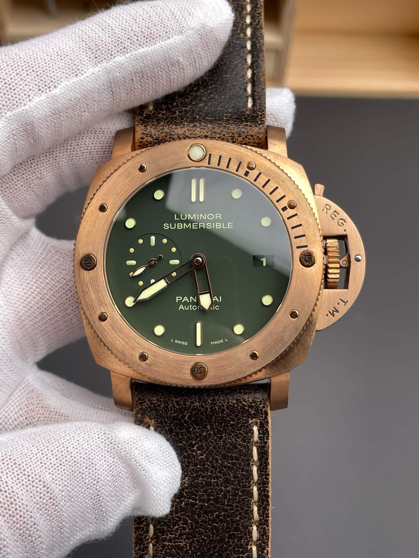 Panerai Replica Submersible Bronzo Super Clone Watch PAM00382 Panerai Replica Submersible Bronzo Super Clone Watch PAM00382