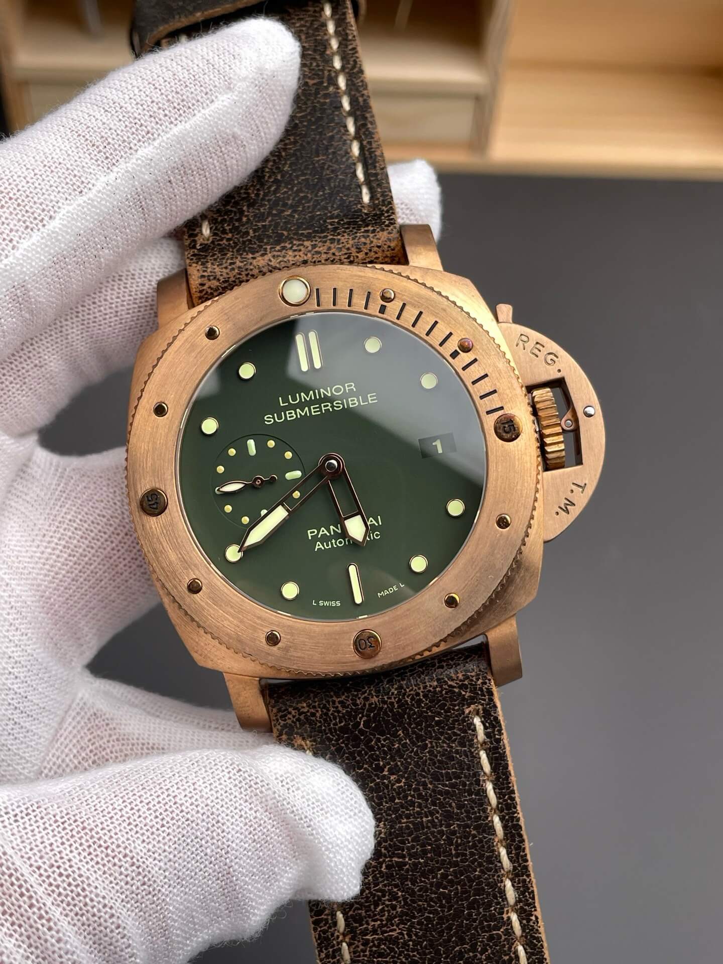 Panerai Replica Submersible Bronzo Super Clone Watch PAM00382 Panerai Replica Submersible Bronzo Super Clone Watch PAM00382