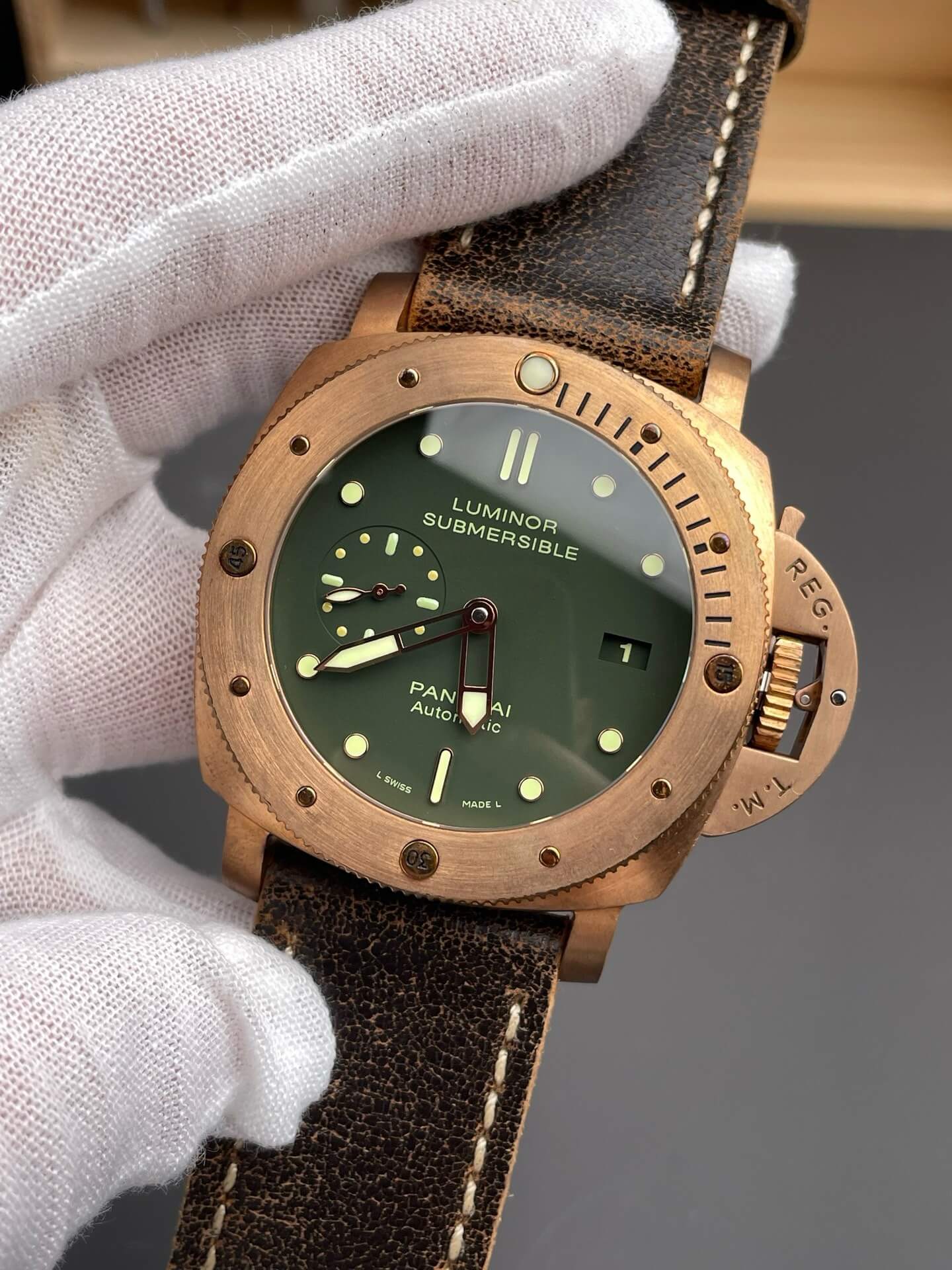 Panerai Replica Submersible Bronzo Super Clone Watch PAM00382 Panerai Replica Submersible Bronzo Super Clone Watch PAM00382