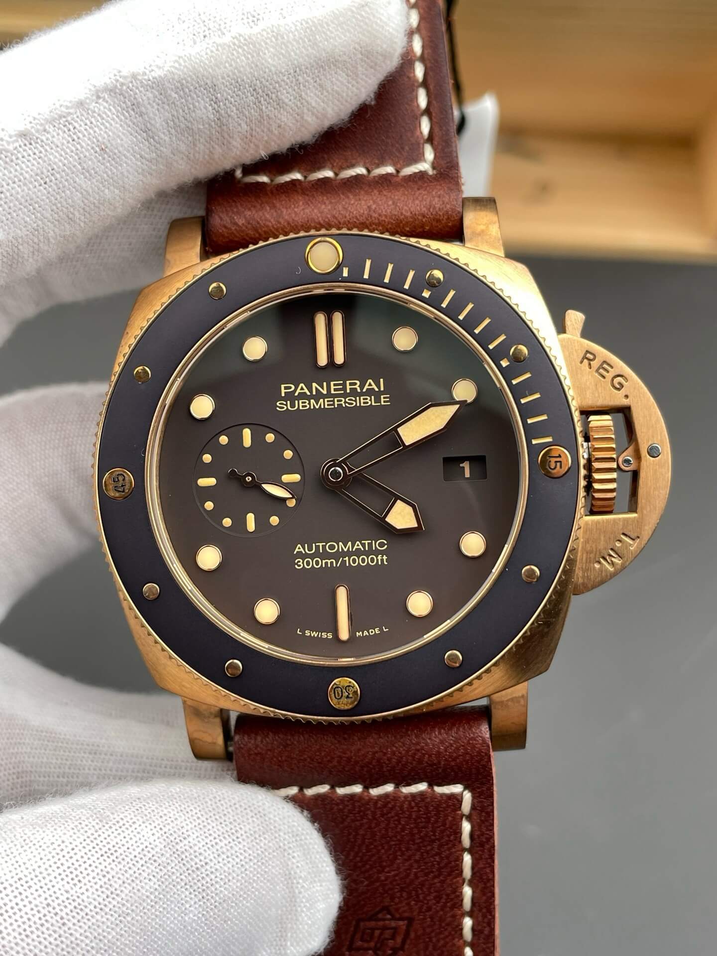 Panerai Replica Submersible Bronzo Super Clone Watch PAM00968 Panerai Replica Submersible Bronzo Super Clone Watch PAM00968