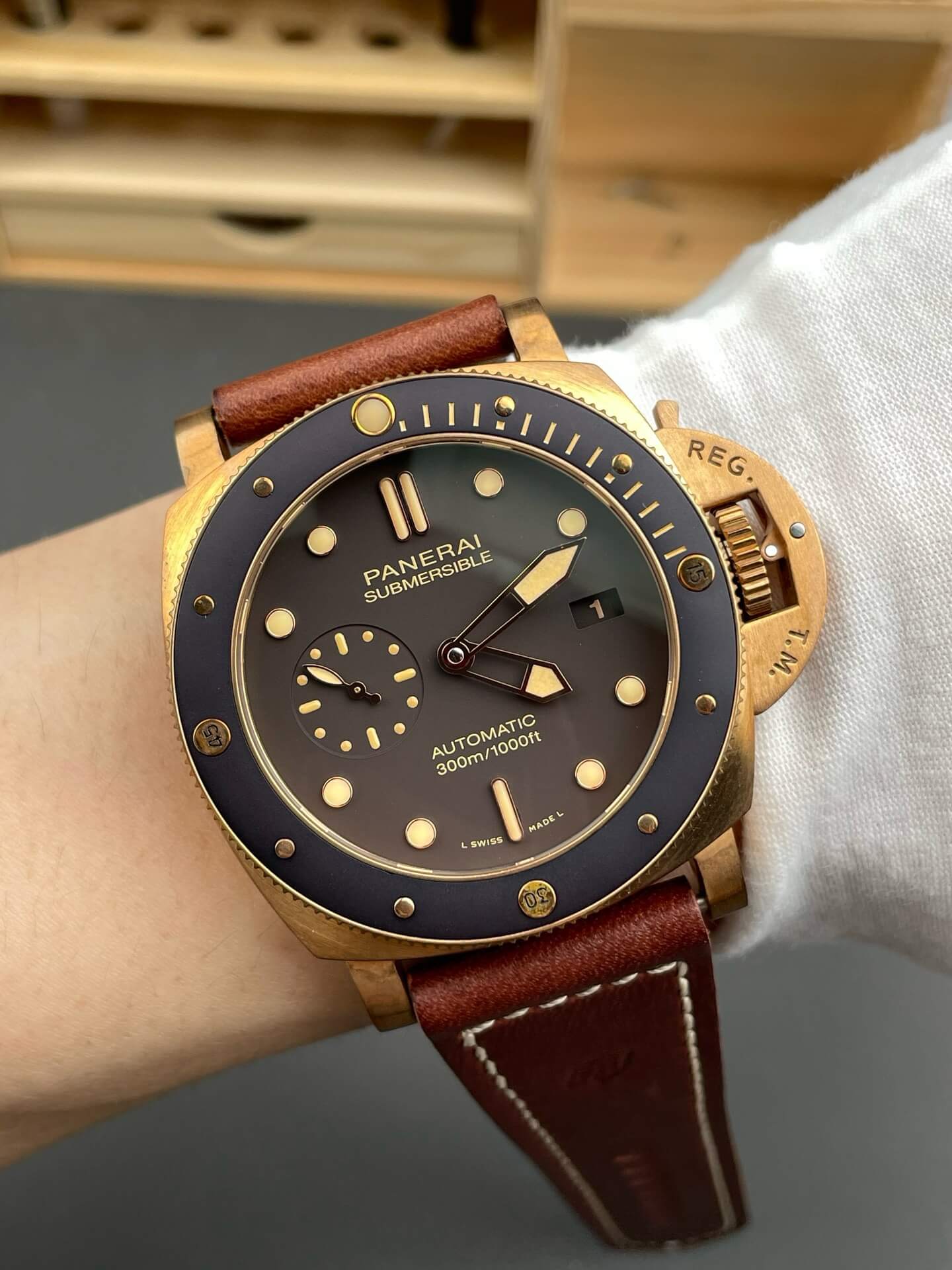 Panerai Replica Submersible Bronzo Super Clone Watch PAM00968 Panerai Replica Submersible Bronzo Super Clone Watch PAM00968