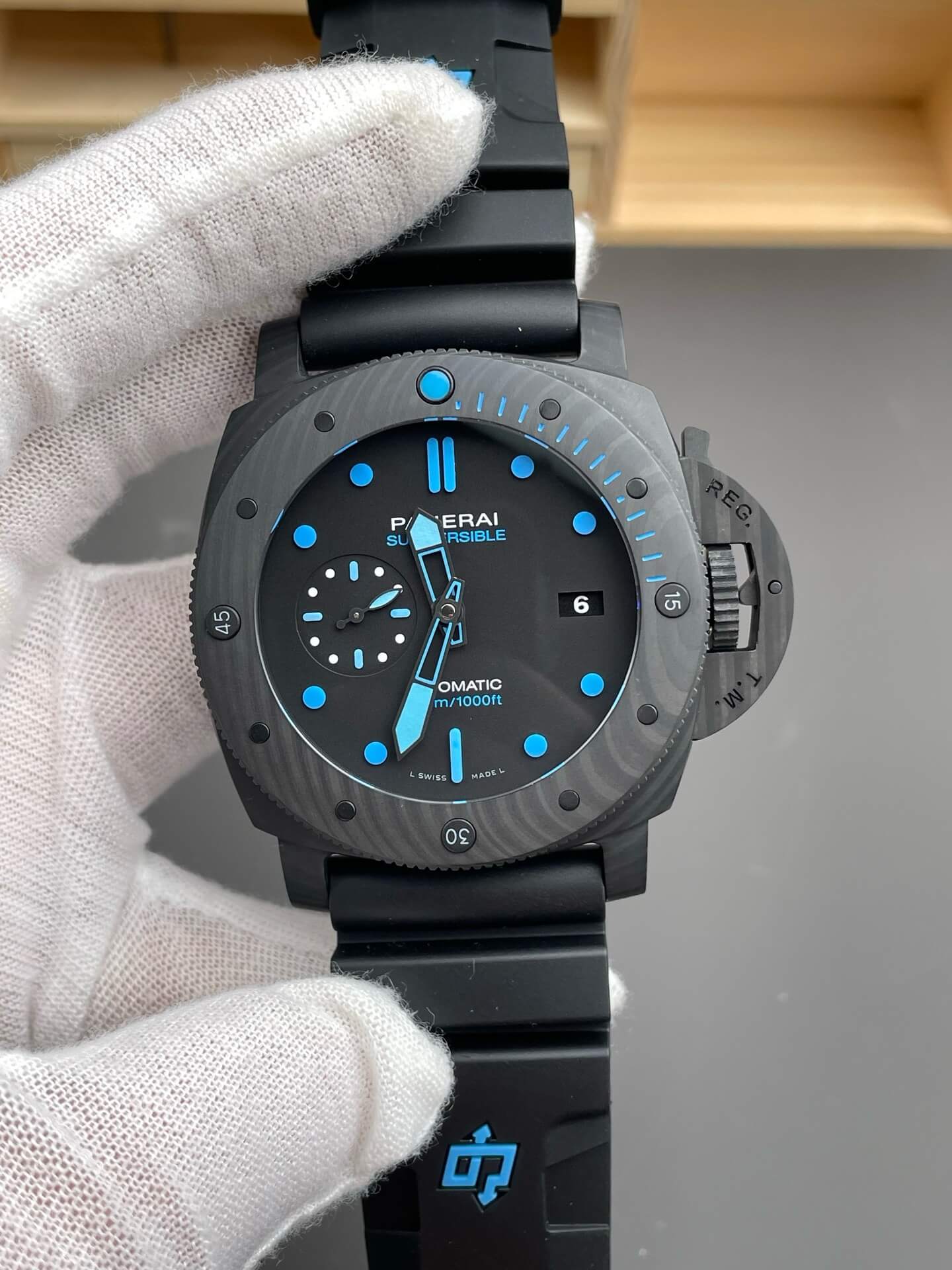 Panerai Replica Submersible Carbotech Super Clone Watch PAM01616 Panerai Replica Submersible Carbotech Super Clone Watch PAM01616