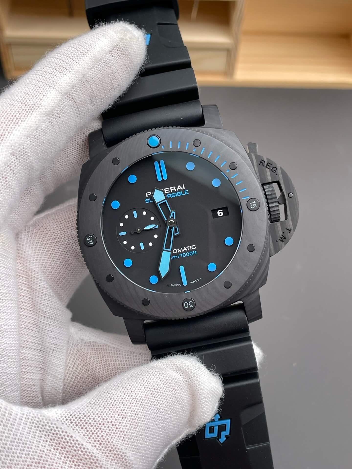 Panerai Replica Submersible Carbotech Super Clone Watch PAM01616 Panerai Replica Submersible Carbotech Super Clone Watch PAM01616