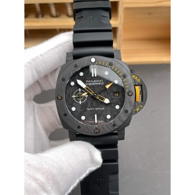 Panerai Replica Submersible GMT Carbotech Navy SEALs Super Clone Watch PAM01324