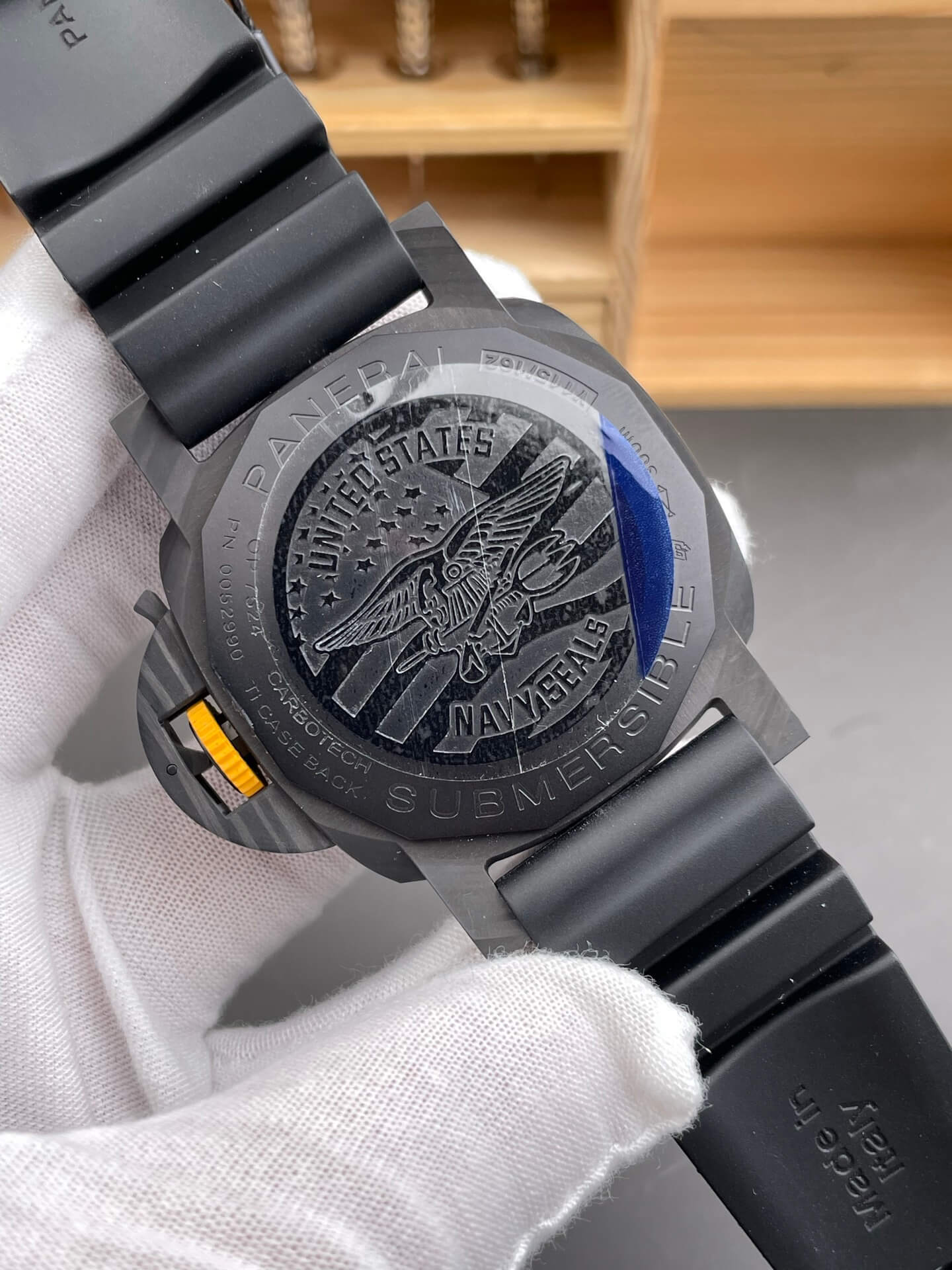Panerai Replica Submersible GMT Carbotech Navy SEALs Super Clone Watch PAM01324